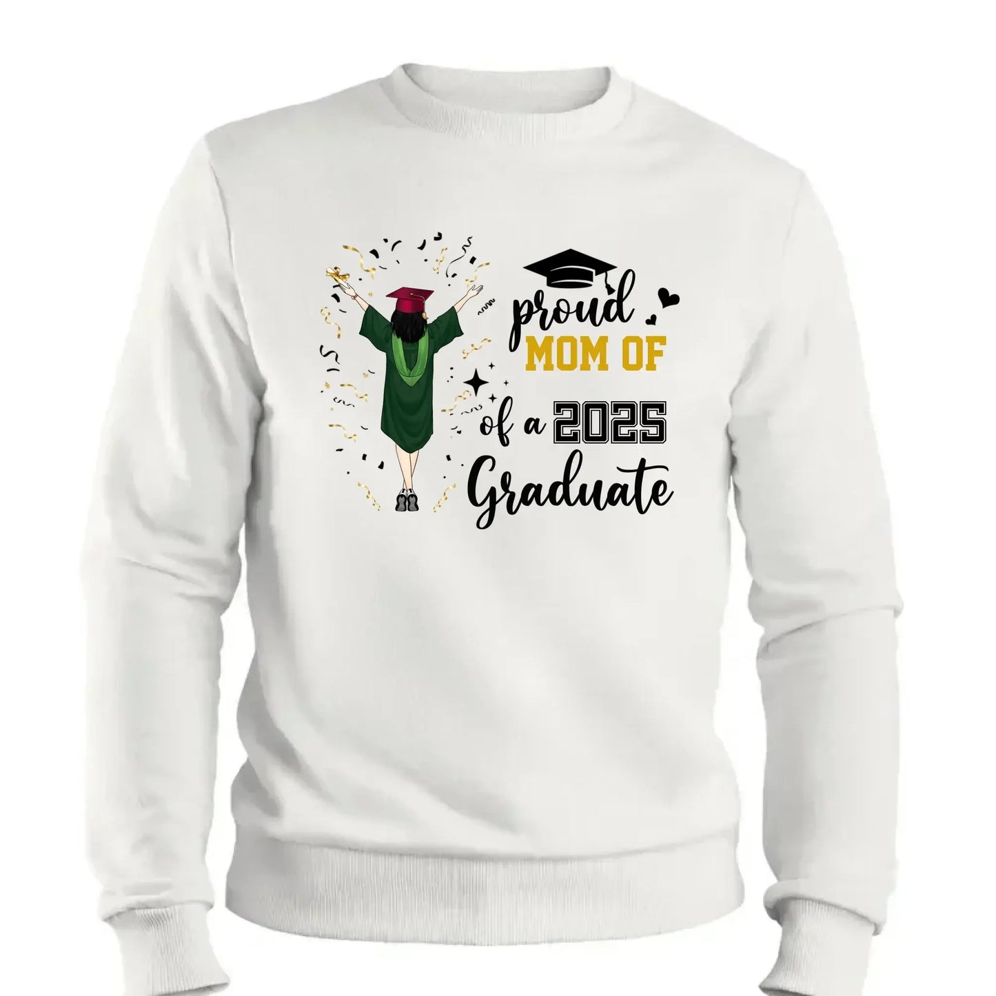 Proud Family of a 2025 Graduate – Personalized T-Shirt – Custom Graduation Party Tee for Parents, Siblings & Relatives Ezcustomize