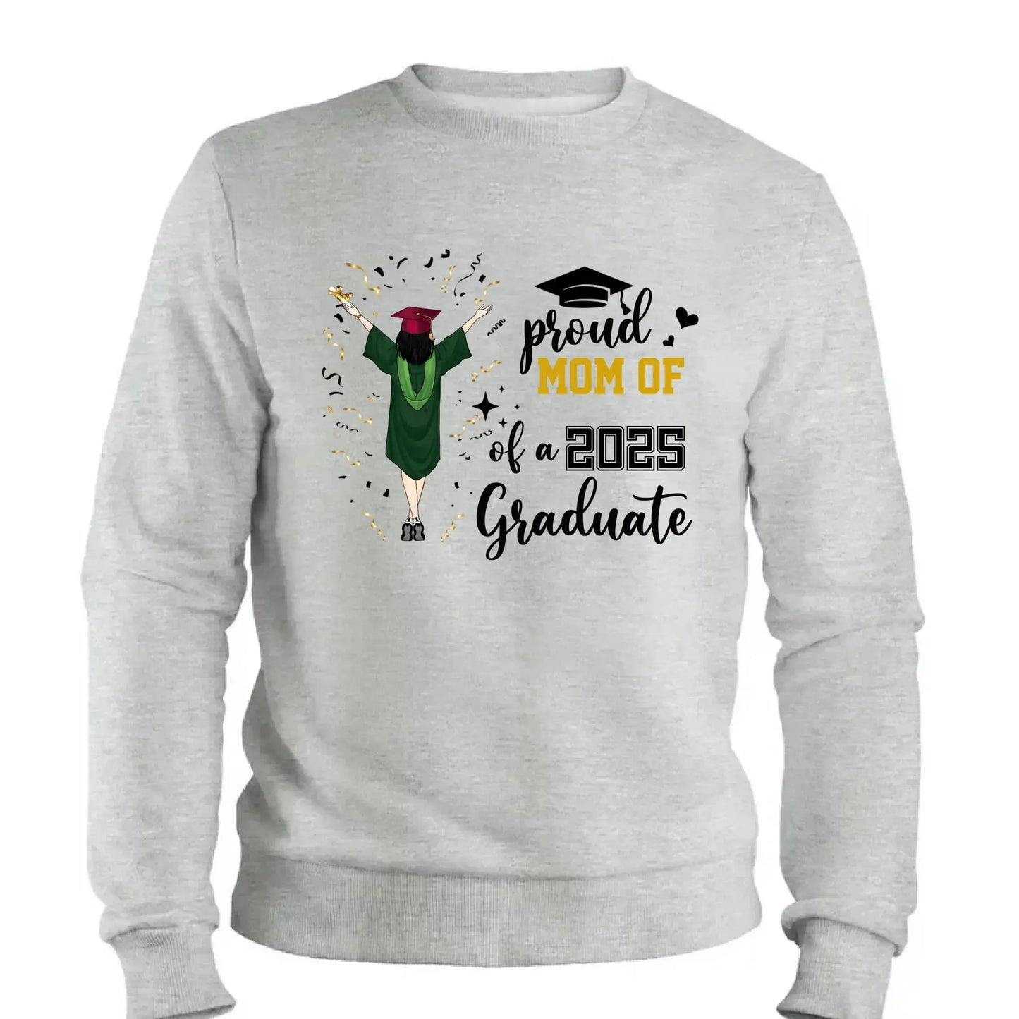 Proud Family of a 2025 Graduate – Personalized T-Shirt – Custom Graduation Party Tee for Parents, Siblings & Relatives Ezcustomize