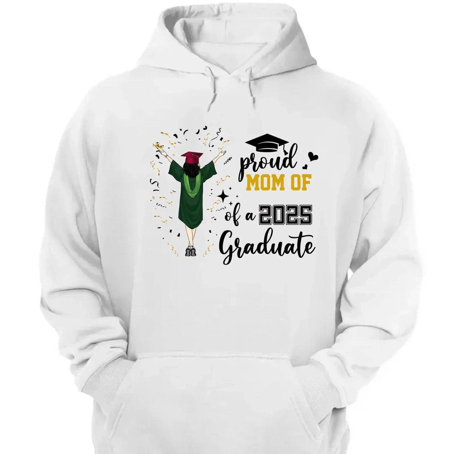 Proud Family of a 2025 Graduate – Personalized T-Shirt – Custom Graduation Party Tee for Parents, Siblings & Relatives Ezcustomize