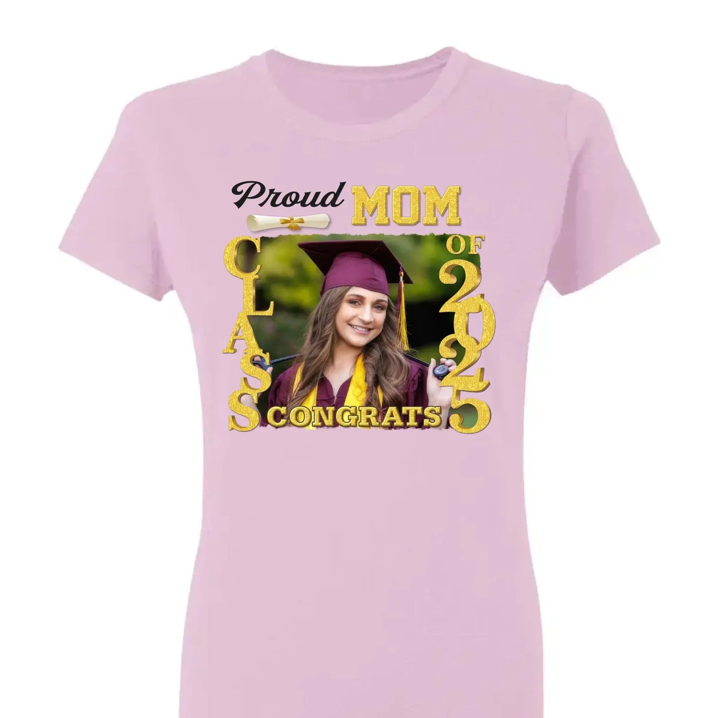 Proud Graduate Class of 2025, Custom Photo Shirt – Personalized T-Shirt/Hoodie/Sweatshirt – Graduation Gift for Family Ezcustomize