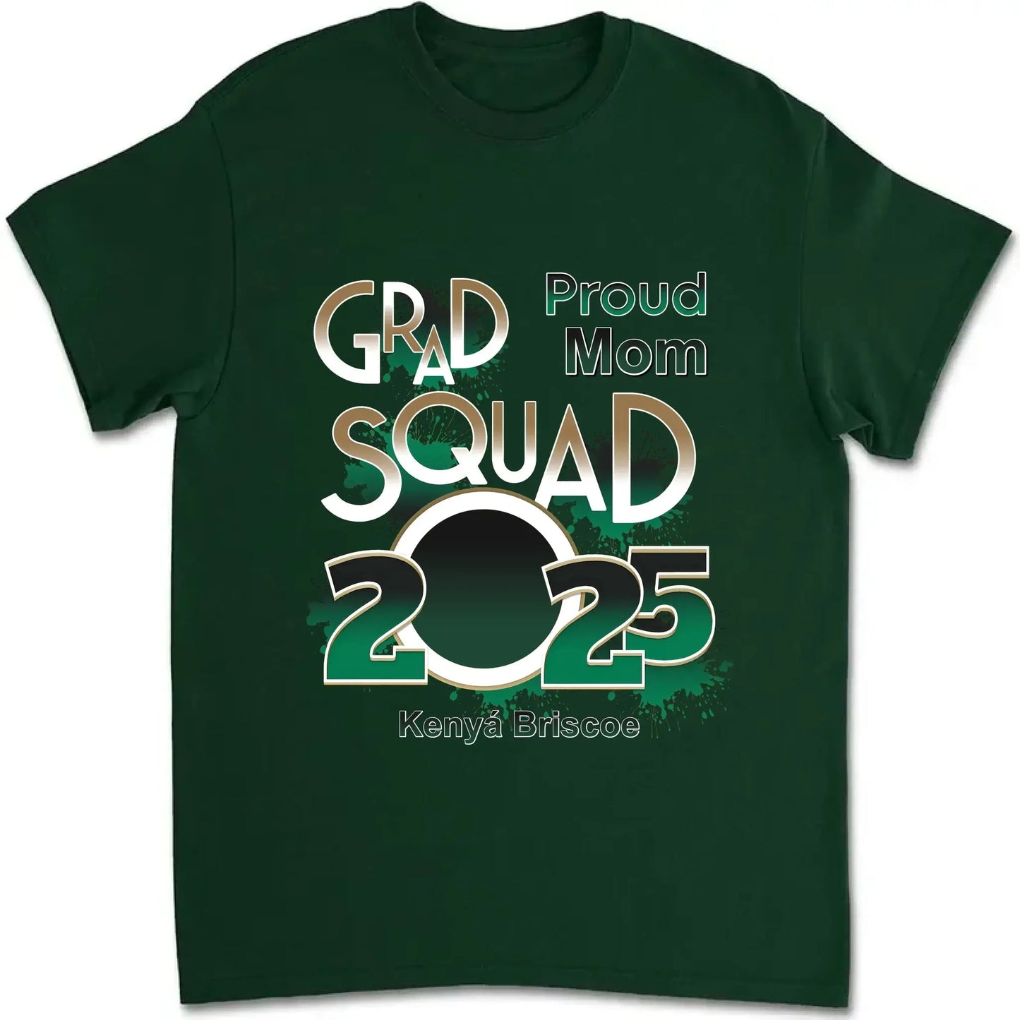 Proud Mom/Dad Squad 2025 Shirt – Personalized Graduation T-Shirt – Custom Gift for Senior Families & Graduation Day Ezcustomize
