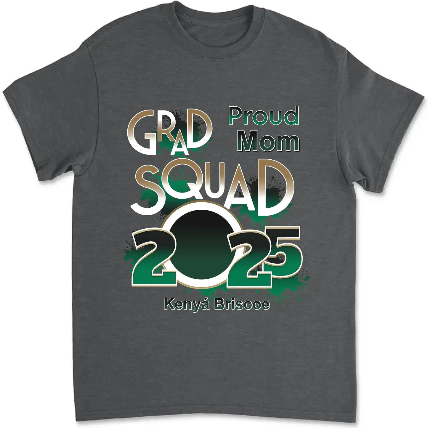 Proud Mom/Dad Squad 2025 Shirt – Personalized Graduation T-Shirt – Custom Gift for Senior Families & Graduation Day Ezcustomize