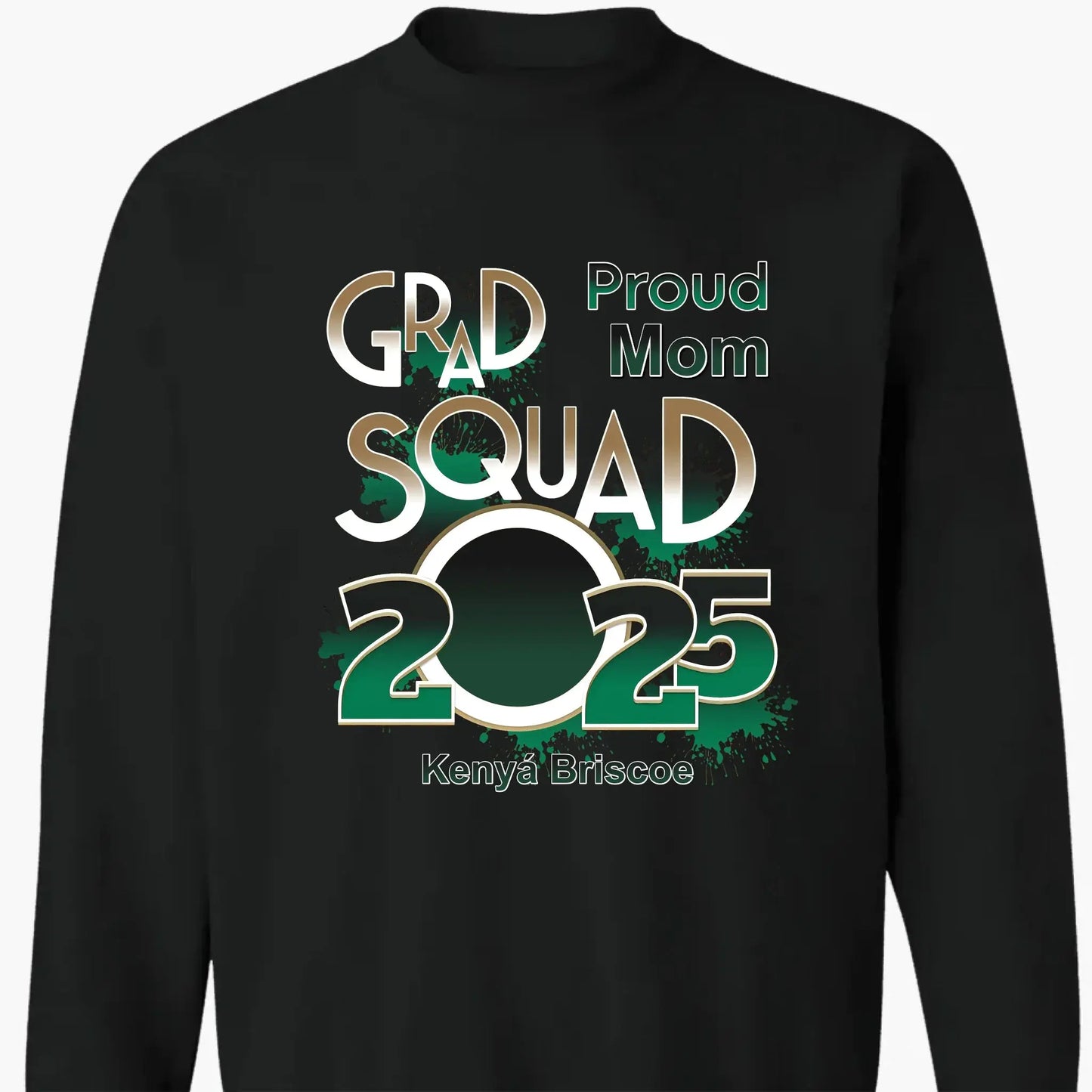 Proud Mom/Dad Squad 2025 Shirt – Personalized Graduation T-Shirt – Custom Gift for Senior Families & Graduation Day Ezcustomize