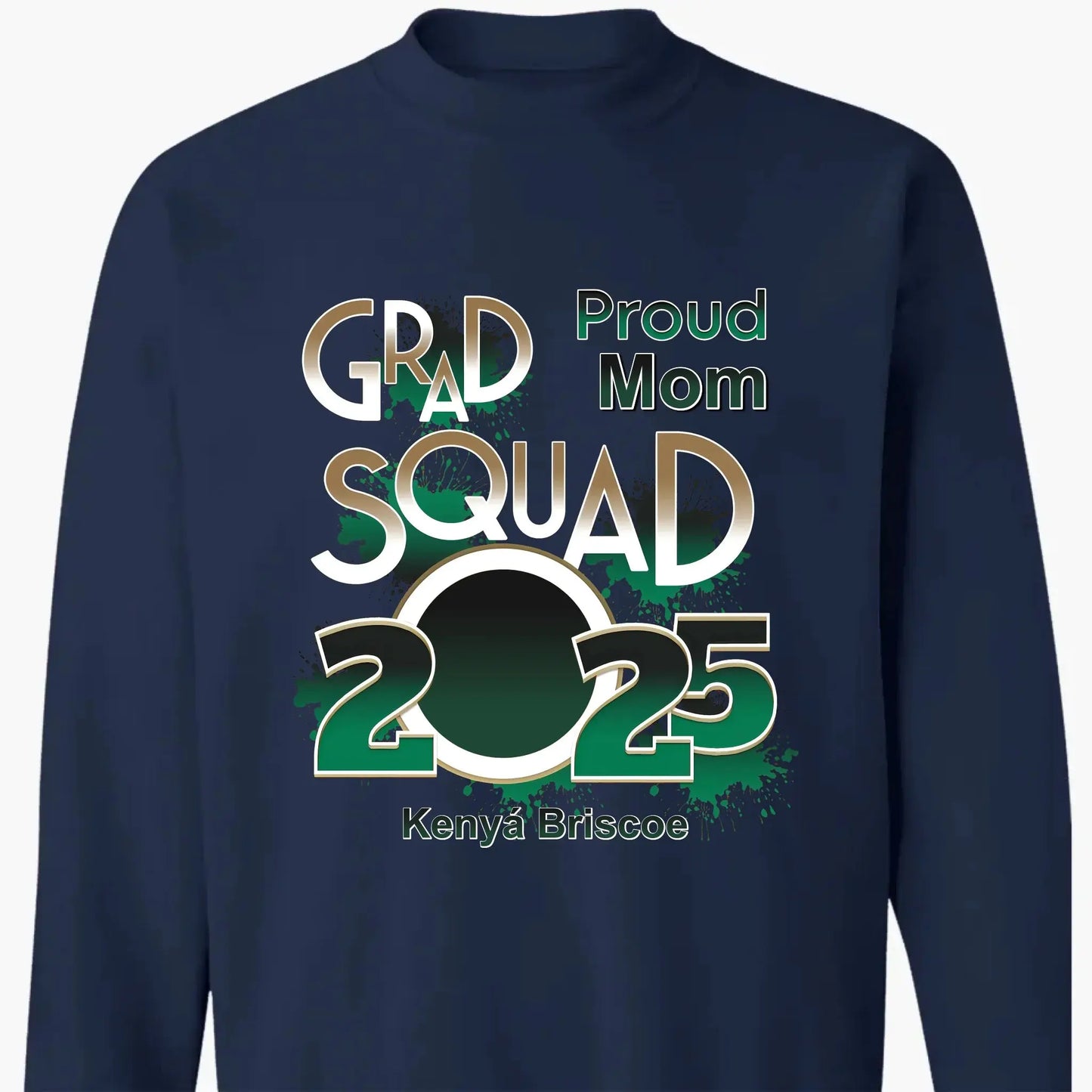 Proud Mom/Dad Squad 2025 Shirt – Personalized Graduation T-Shirt – Custom Gift for Senior Families & Graduation Day Ezcustomize
