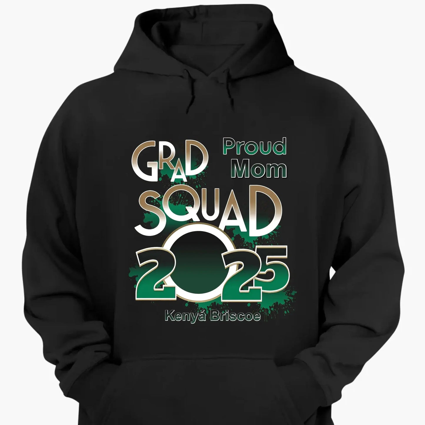 Proud Mom/Dad Squad 2025 Shirt – Personalized Graduation T-Shirt – Custom Gift for Senior Families & Graduation Day Ezcustomize