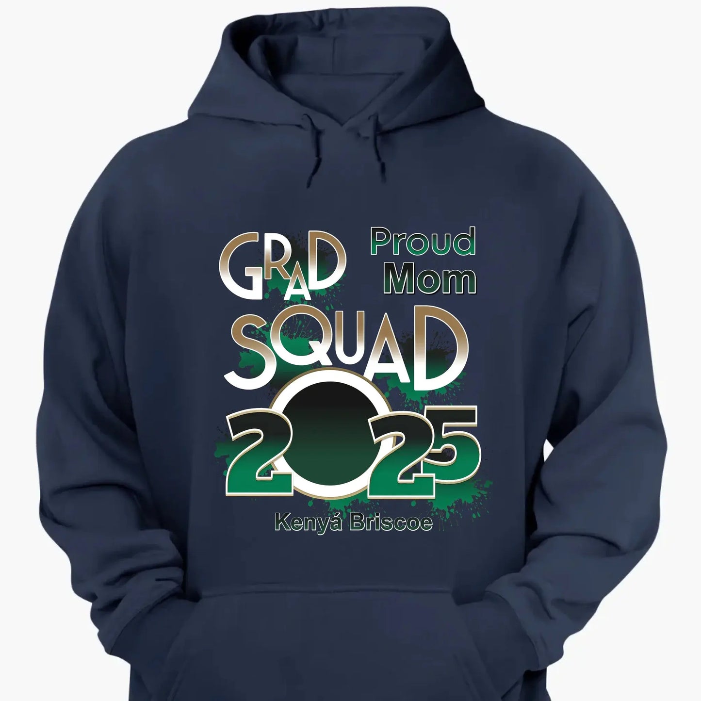 Proud Mom/Dad Squad 2025 Shirt – Personalized Graduation T-Shirt – Custom Gift for Senior Families & Graduation Day Ezcustomize