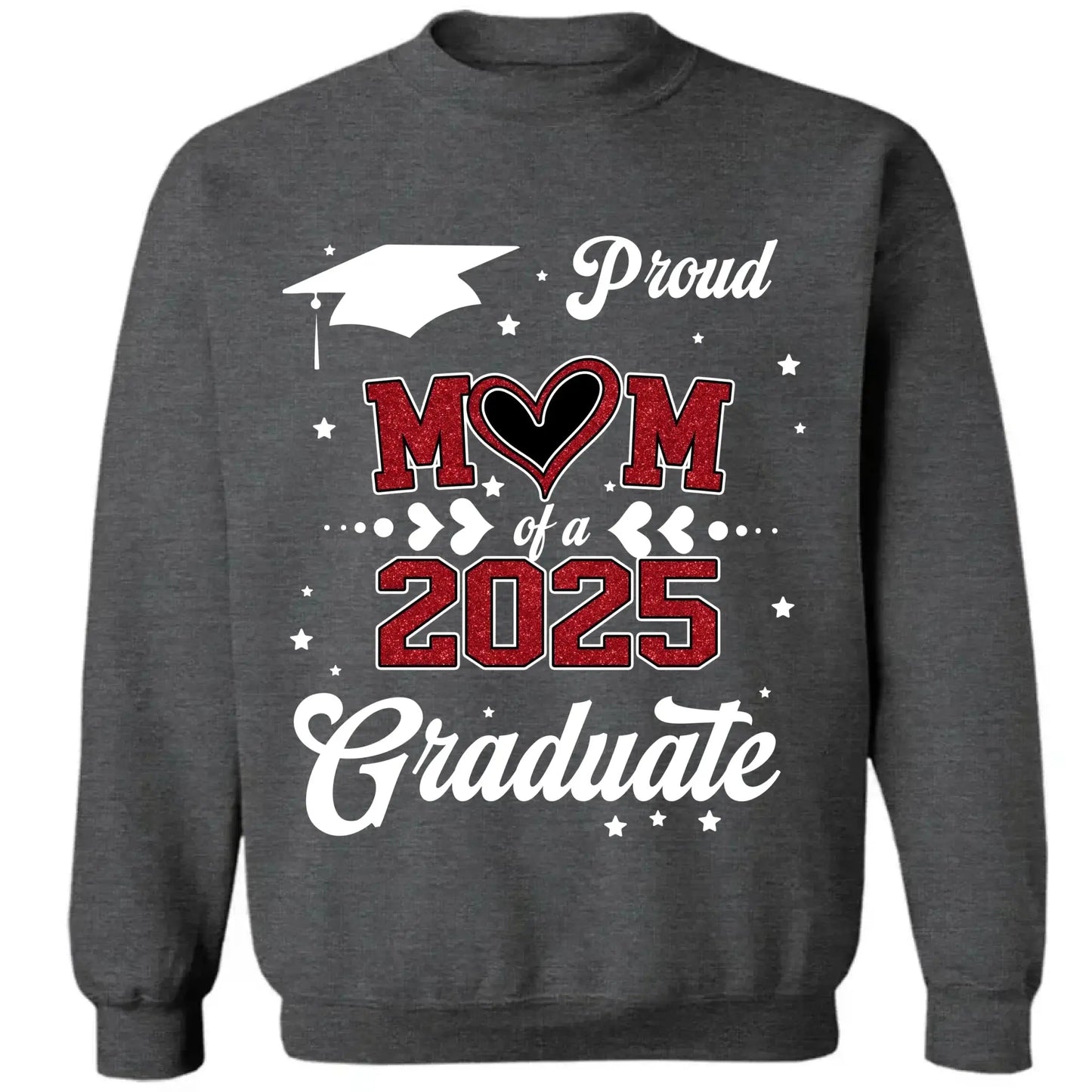 Proud Mom of a 2025 Senior – Personalized T-Shirt, Graduation Gift for Mom, Perfect for Grad Party & Family Celebrations Ezcustomize