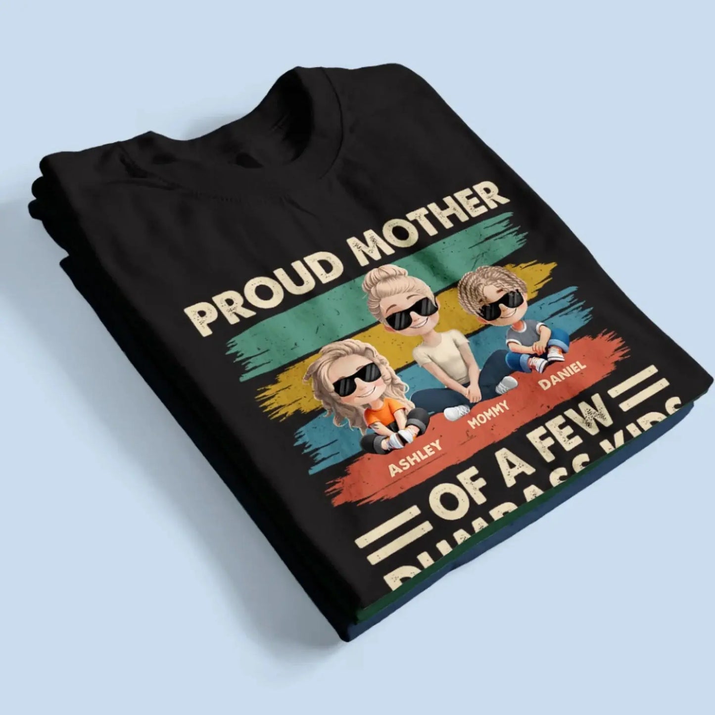 Proud Mother of a Few Kids – New Personalized Shirt, Custom Gift for Moms with Kids' Names Ezcustomize