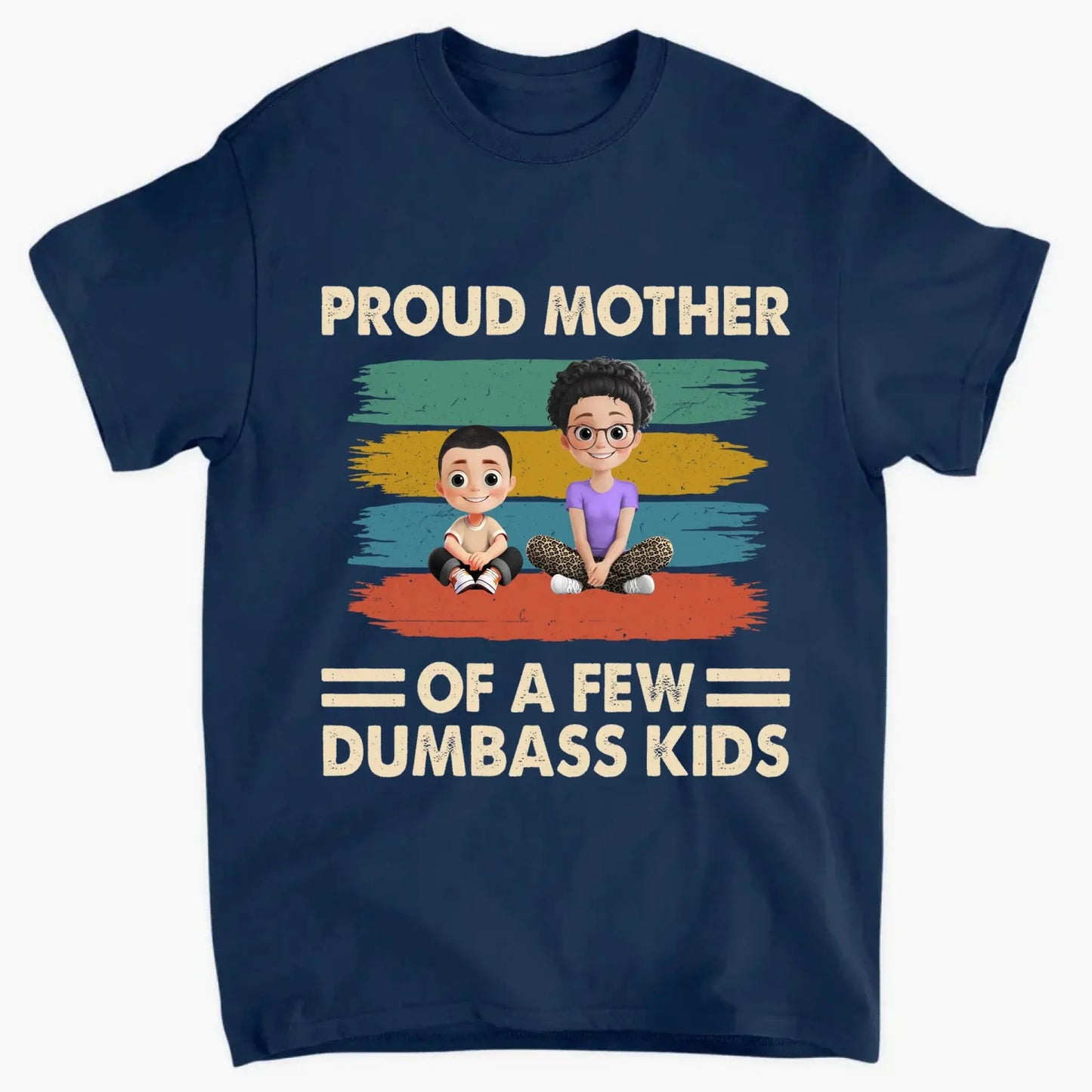 Proud Mother of a Few Kids – New Personalized Shirt, Custom Gift for Moms with Kids' Names Ezcustomize