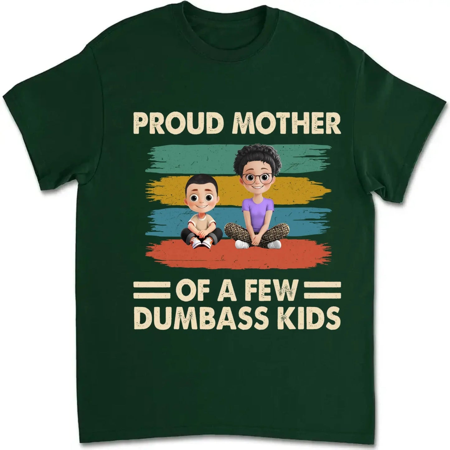 Proud Mother of a Few Kids – New Personalized Shirt, Custom Gift for Moms with Kids' Names Ezcustomize