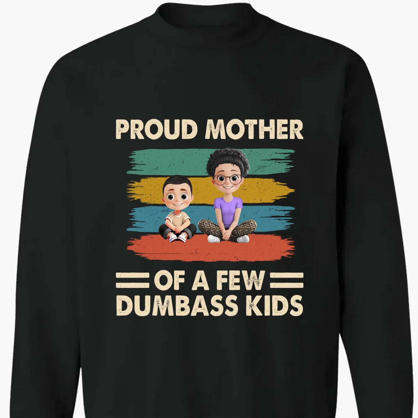 Proud Mother of a Few Kids – New Personalized Shirt, Custom Gift for Moms with Kids' Names Ezcustomize