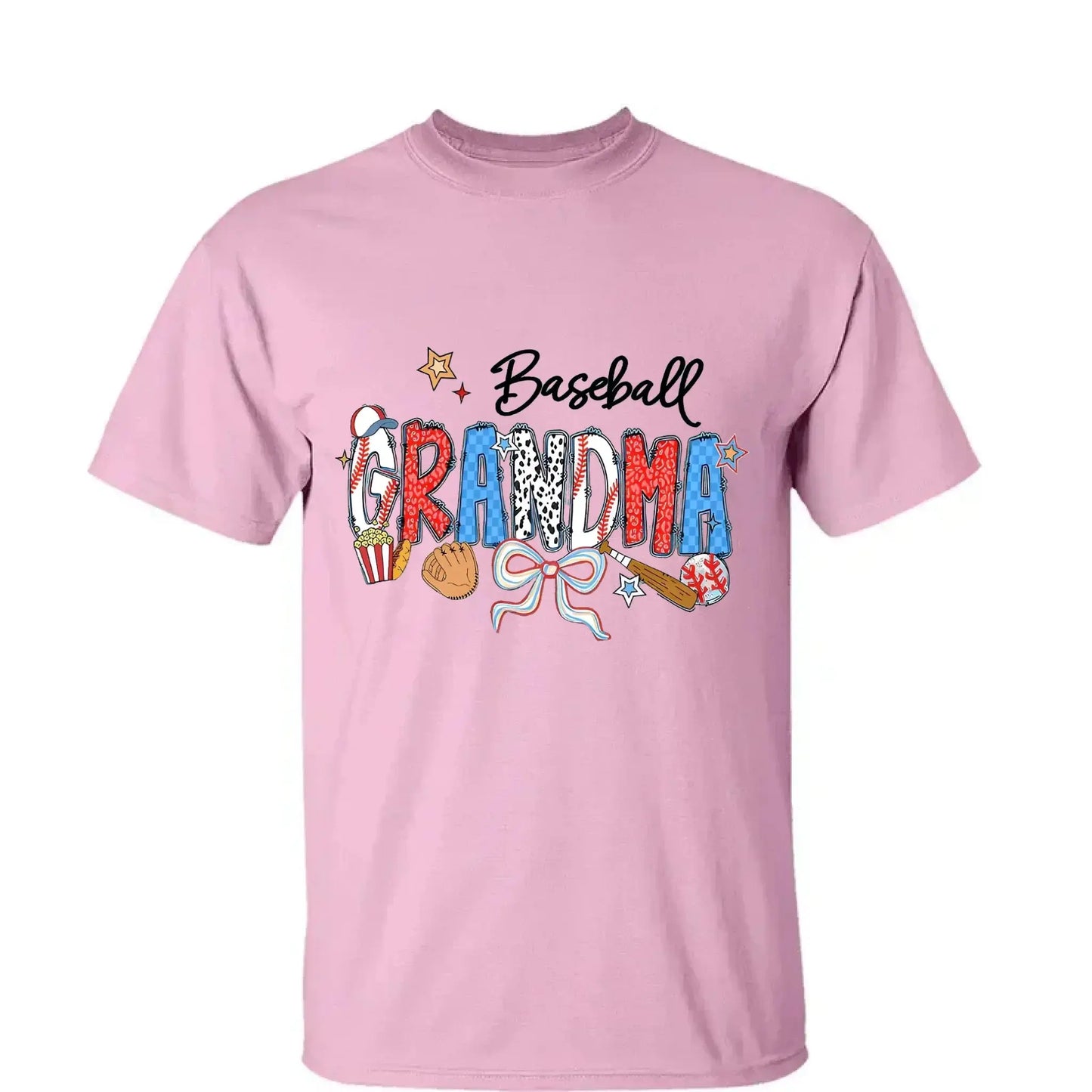 Proud Sports Grandma T-Shirt – Personalized Tee with Kids’ Names – Custom Gift for Baseball, Softball, Soccer & More Ezcustomize