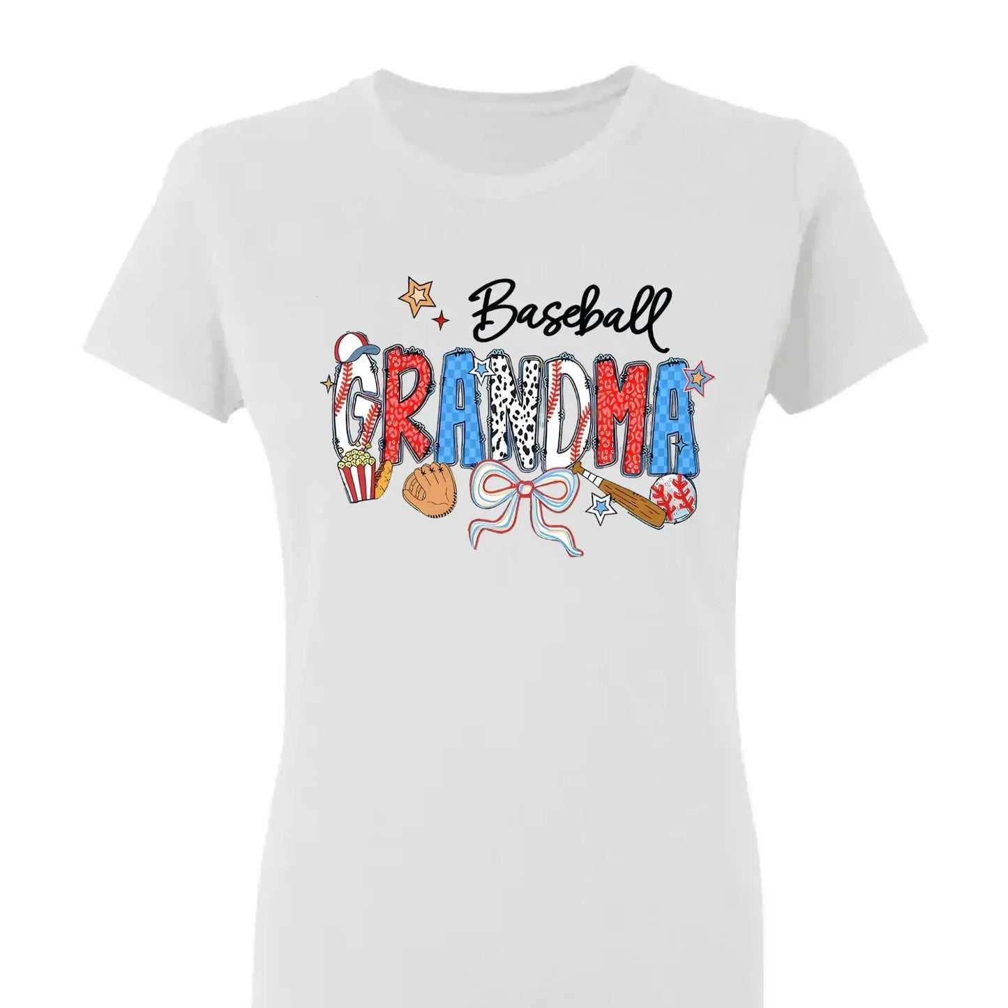 Proud Sports Grandma T-Shirt – Personalized Tee with Kids’ Names – Custom Gift for Baseball, Softball, Soccer & More Ezcustomize