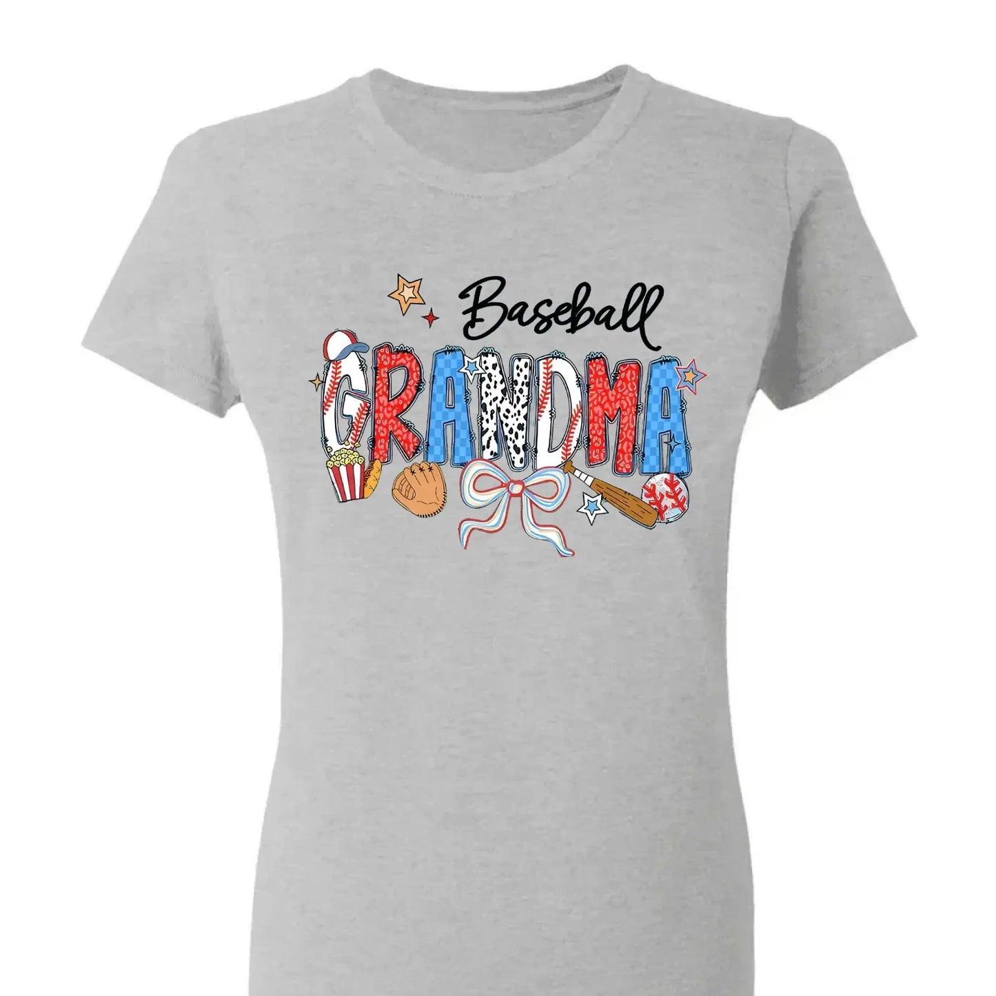 Proud Sports Grandma T-Shirt – Personalized Tee with Kids’ Names – Custom Gift for Baseball, Softball, Soccer & More Ezcustomize