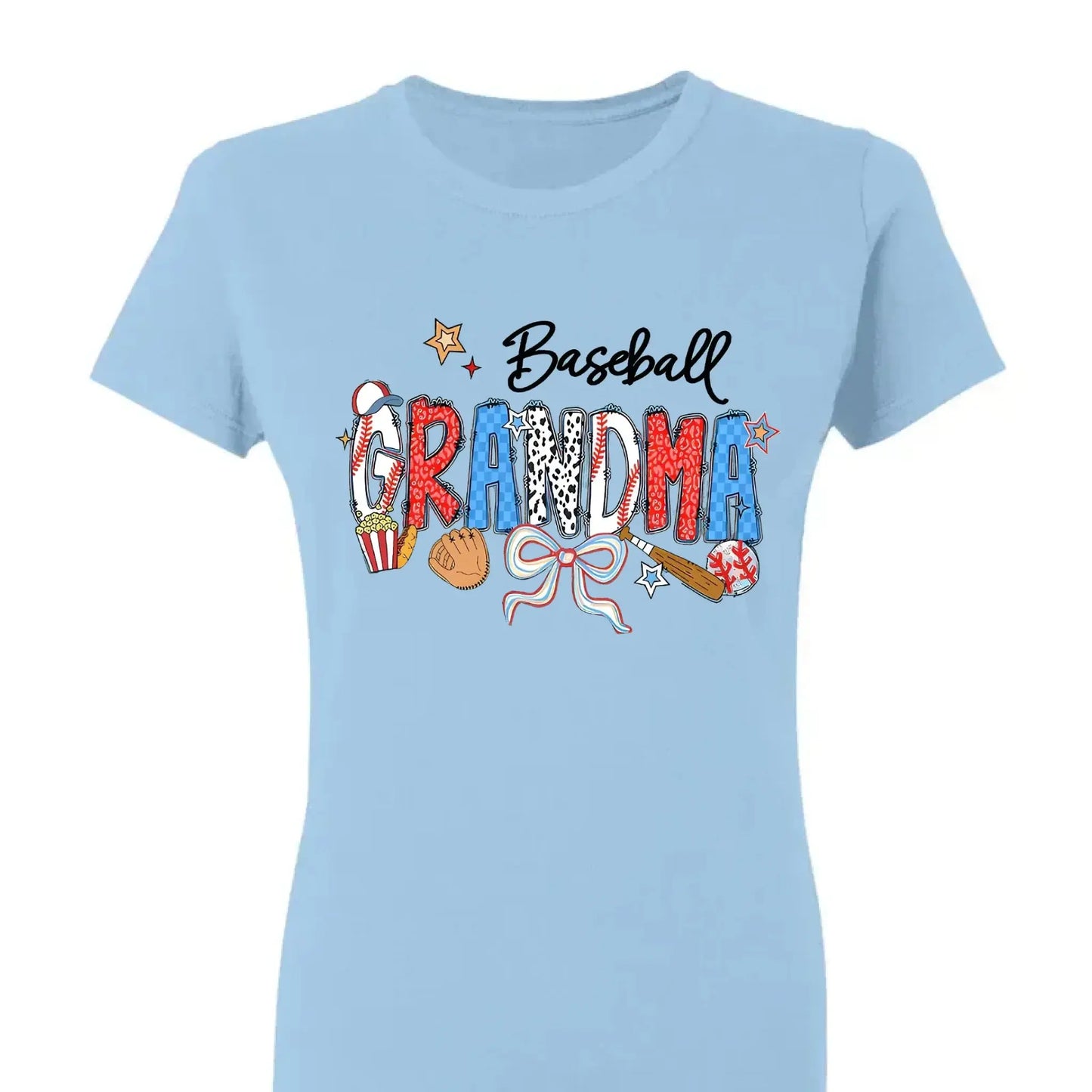 Proud Sports Grandma T-Shirt – Personalized Tee with Kids’ Names – Custom Gift for Baseball, Softball, Soccer & More Ezcustomize
