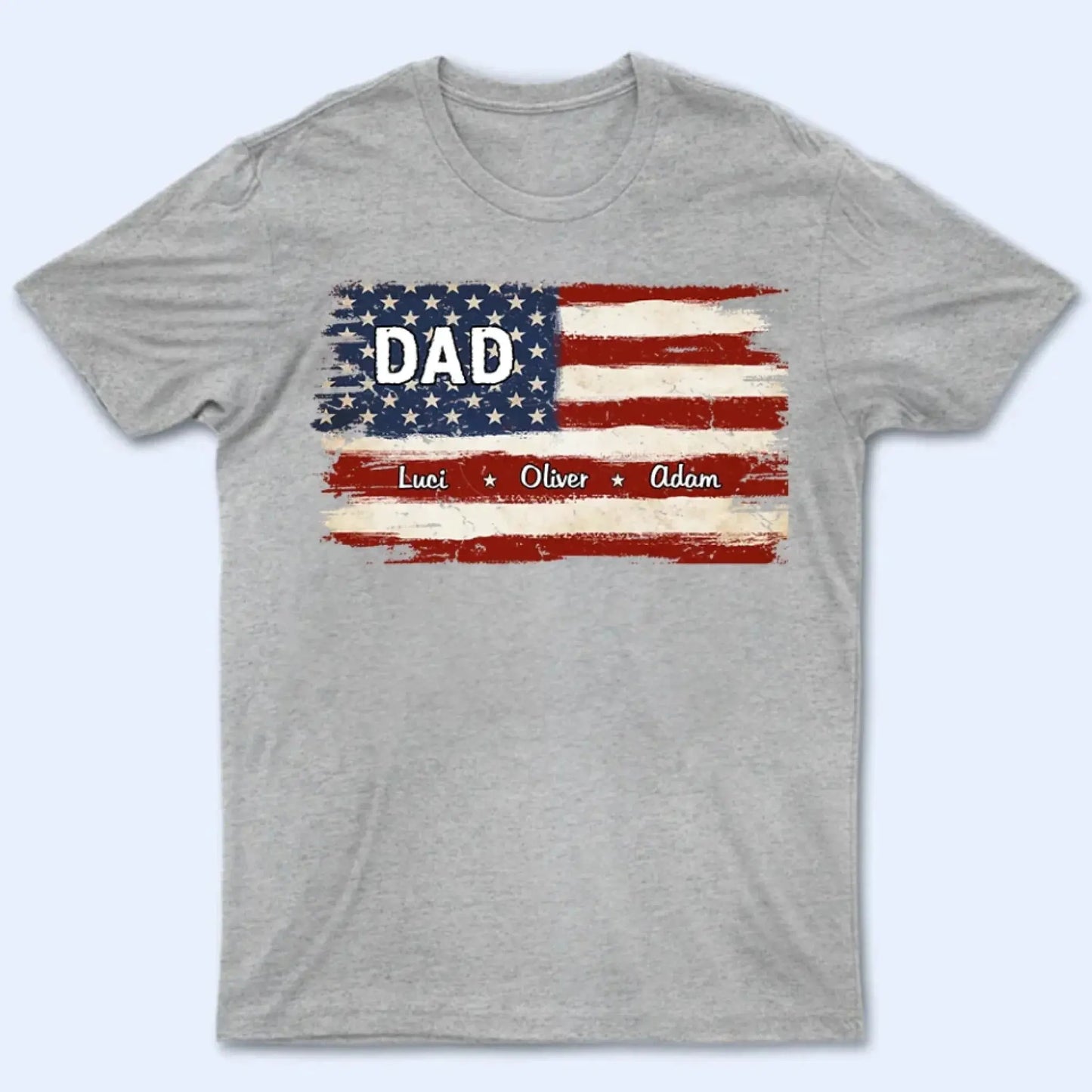 Proud To Be American - Family Personalized Custom Unisex T-shirt, Premium T-shirt, Hoodie - Gift For Dad, Grandpa Ezcustomize