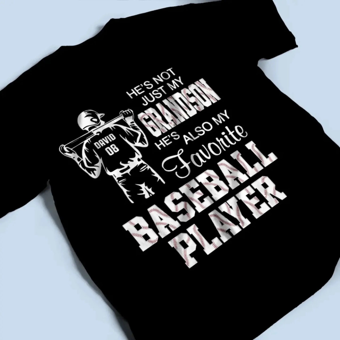 Proud of My Favorite Football Player – Personalized T-Shirt for Moms, Grandmas, Aunts, Sisters & More, Custom Family Gift for Football Fans Ezcustomize
