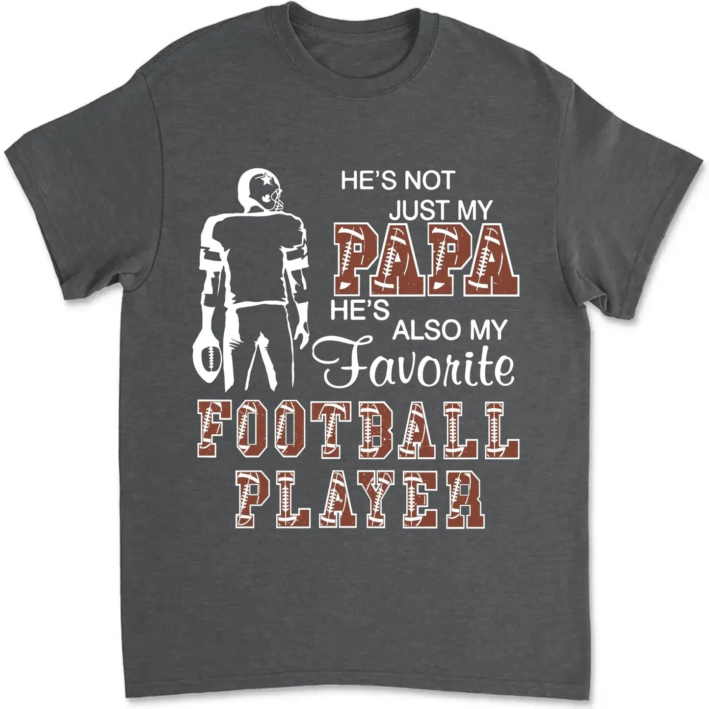 Proud of My Favorite Football Player – Personalized T-Shirt for Moms, Grandmas, Aunts, Sisters & More, Custom Family Gift for Football Fans Ezcustomize