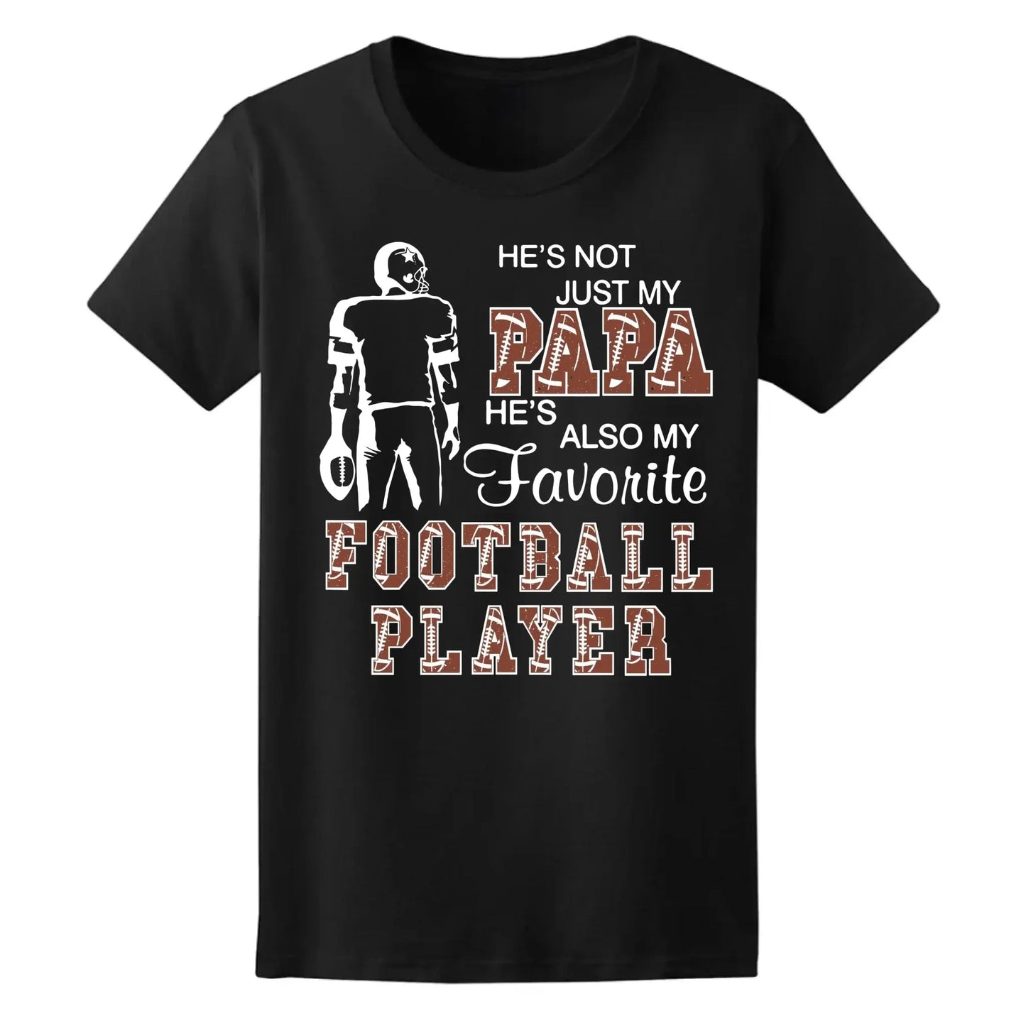 Proud of My Favorite Football Player – Personalized T-Shirt for Moms, Grandmas, Aunts, Sisters & More, Custom Family Gift for Football Fans Ezcustomize