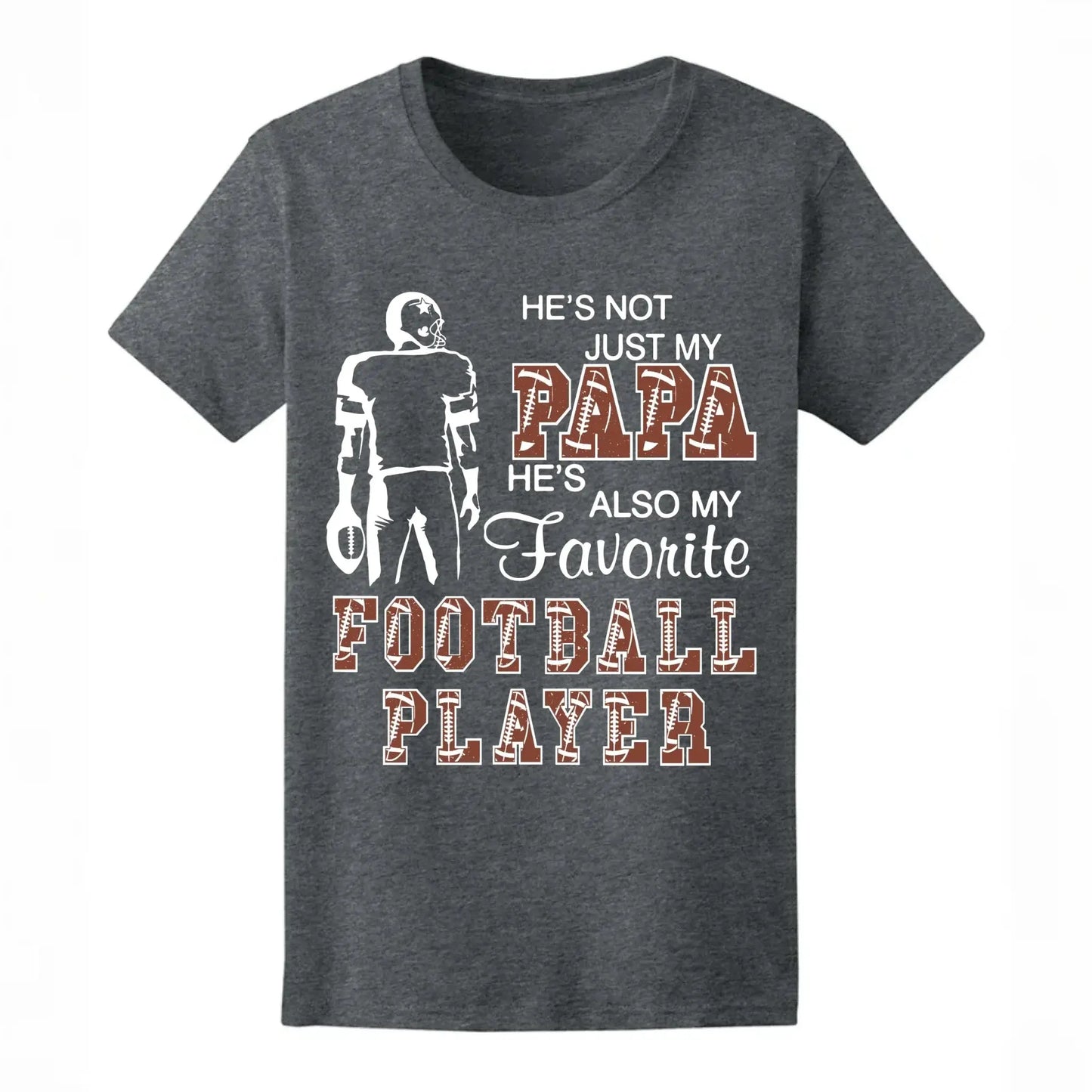 Proud of My Favorite Football Player – Personalized T-Shirt for Moms, Grandmas, Aunts, Sisters & More, Custom Family Gift for Football Fans Ezcustomize