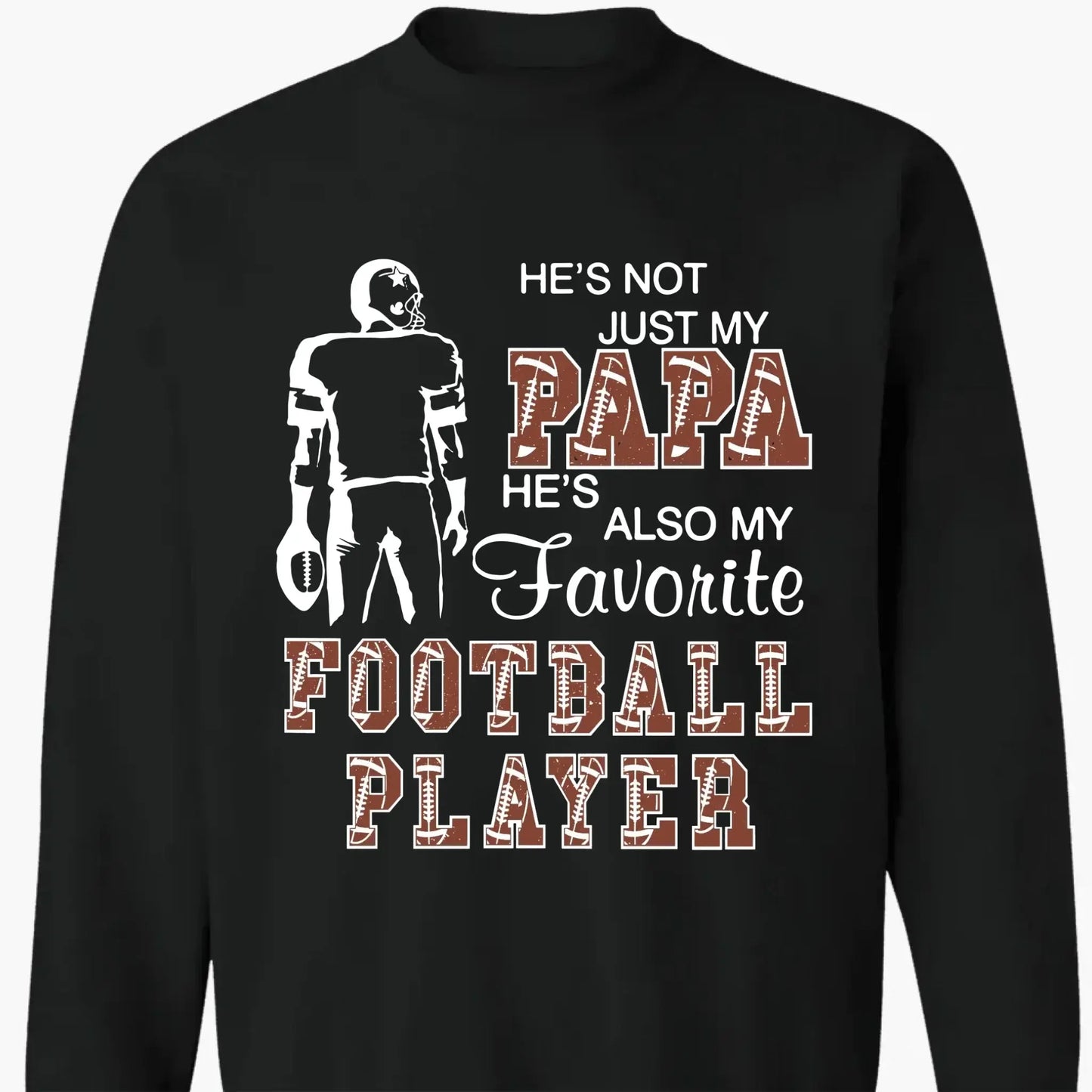 Proud of My Favorite Football Player – Personalized T-Shirt for Moms, Grandmas, Aunts, Sisters & More, Custom Family Gift for Football Fans Ezcustomize