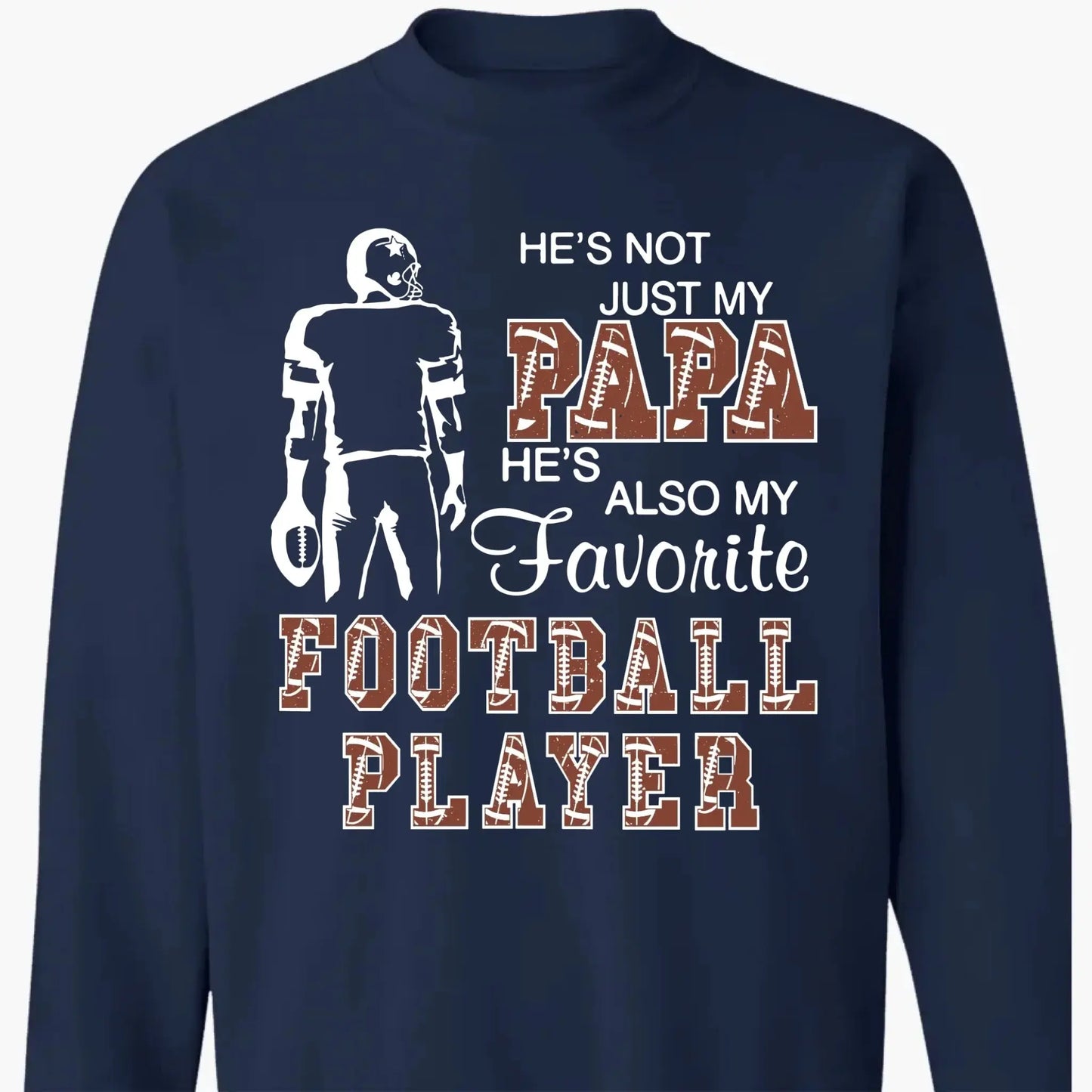 Proud of My Favorite Football Player – Personalized T-Shirt for Moms, Grandmas, Aunts, Sisters & More, Custom Family Gift for Football Fans Ezcustomize