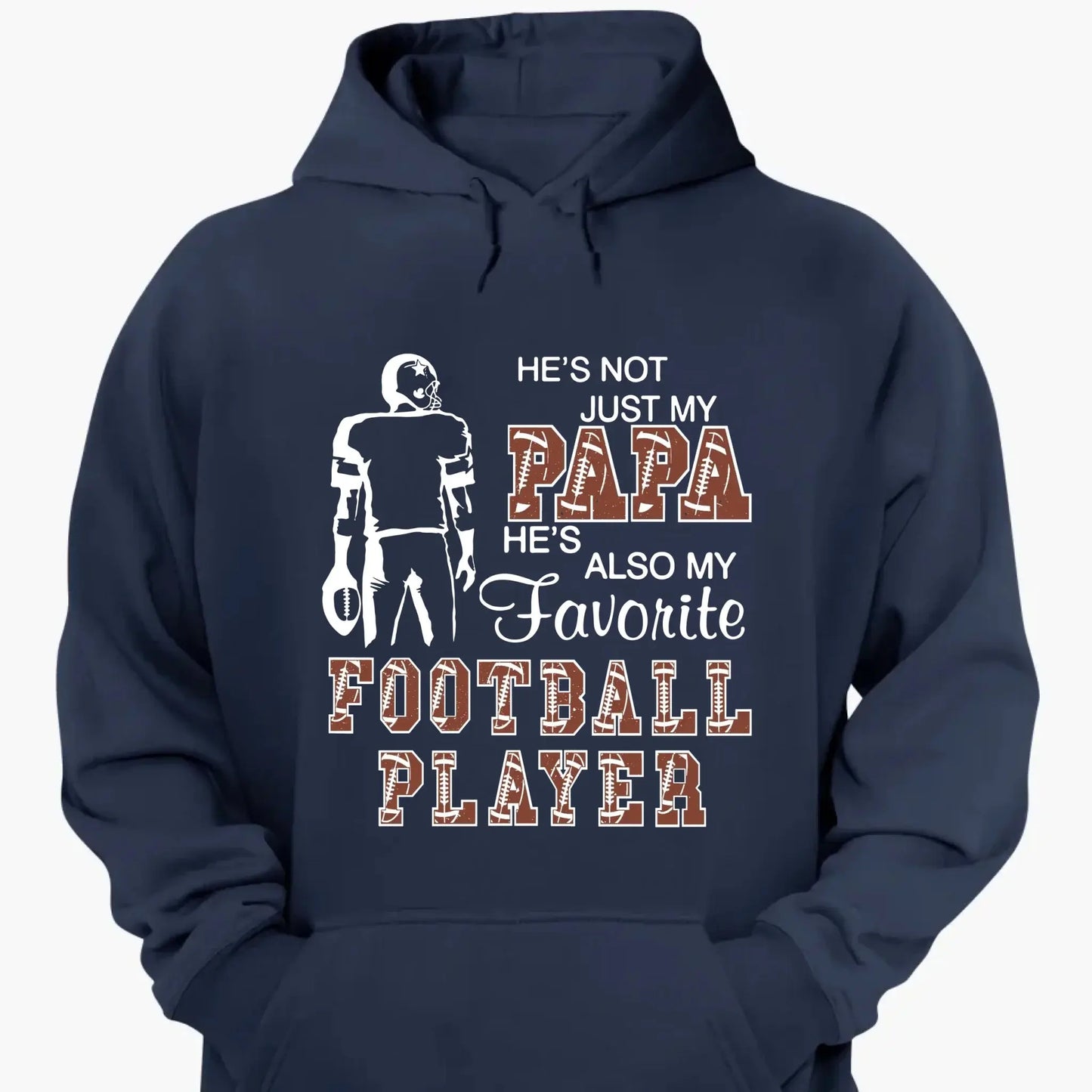 Proud of My Favorite Football Player – Personalized T-Shirt for Moms, Grandmas, Aunts, Sisters & More, Custom Family Gift for Football Fans Ezcustomize