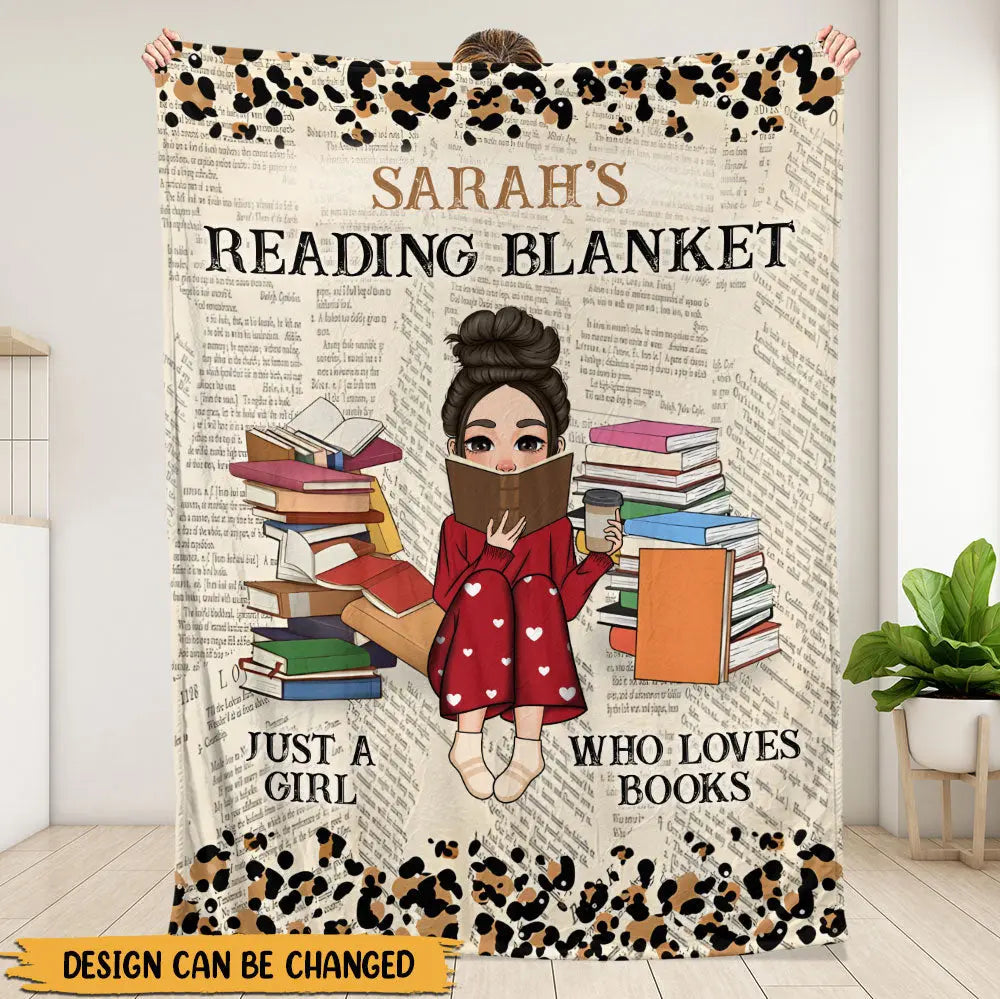 Reading Book Blanket - Personalized Blanket Ezcustomize