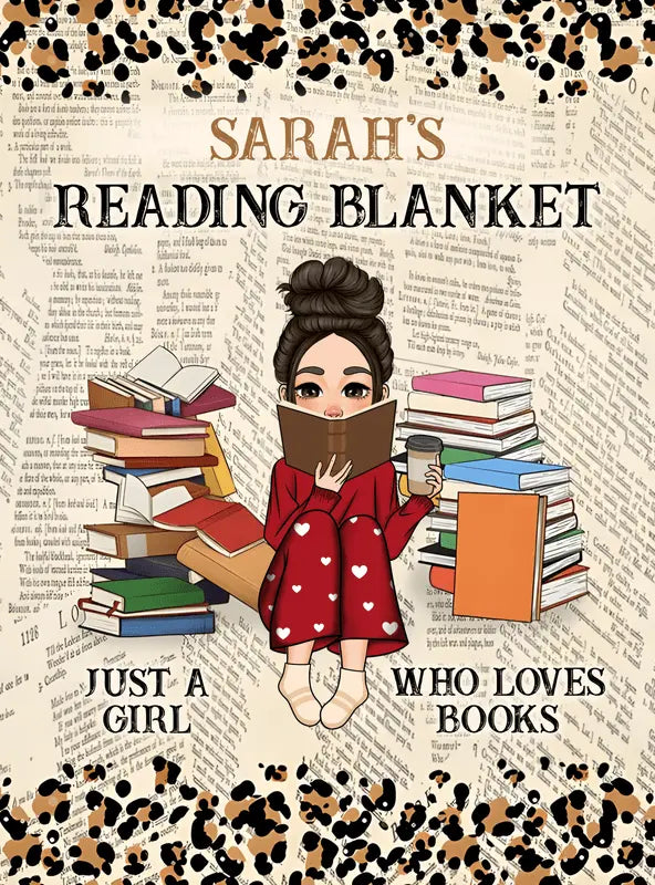 Reading Book Blanket - Personalized Blanket Ezcustomize