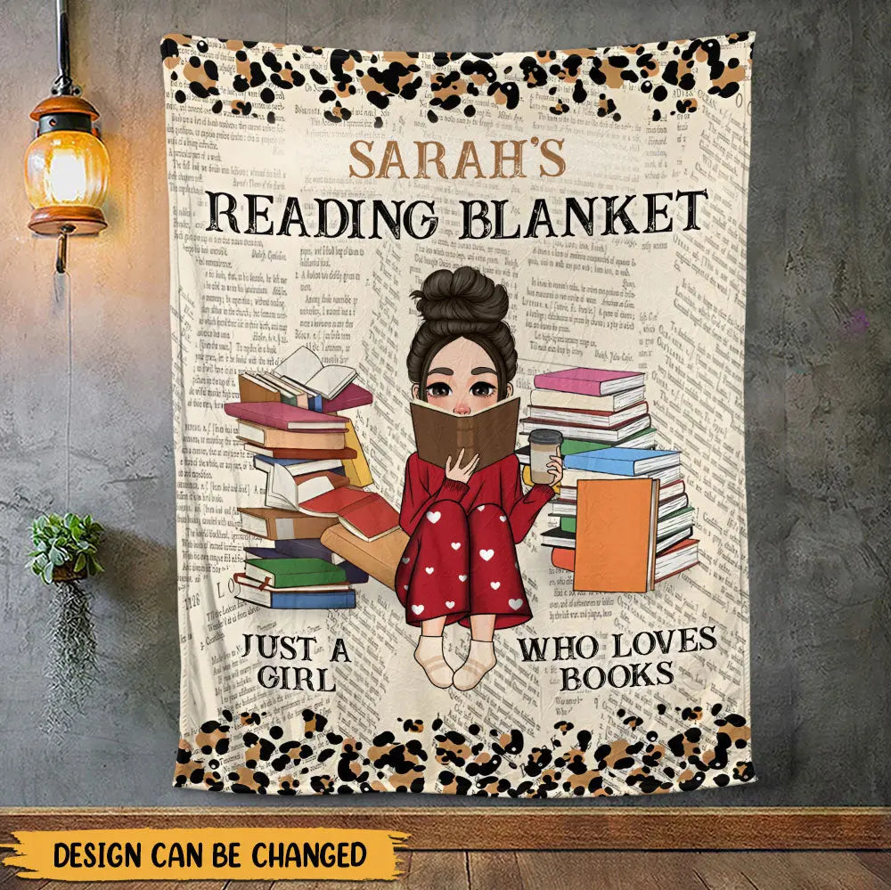 Reading Book Blanket - Personalized Blanket Ezcustomize