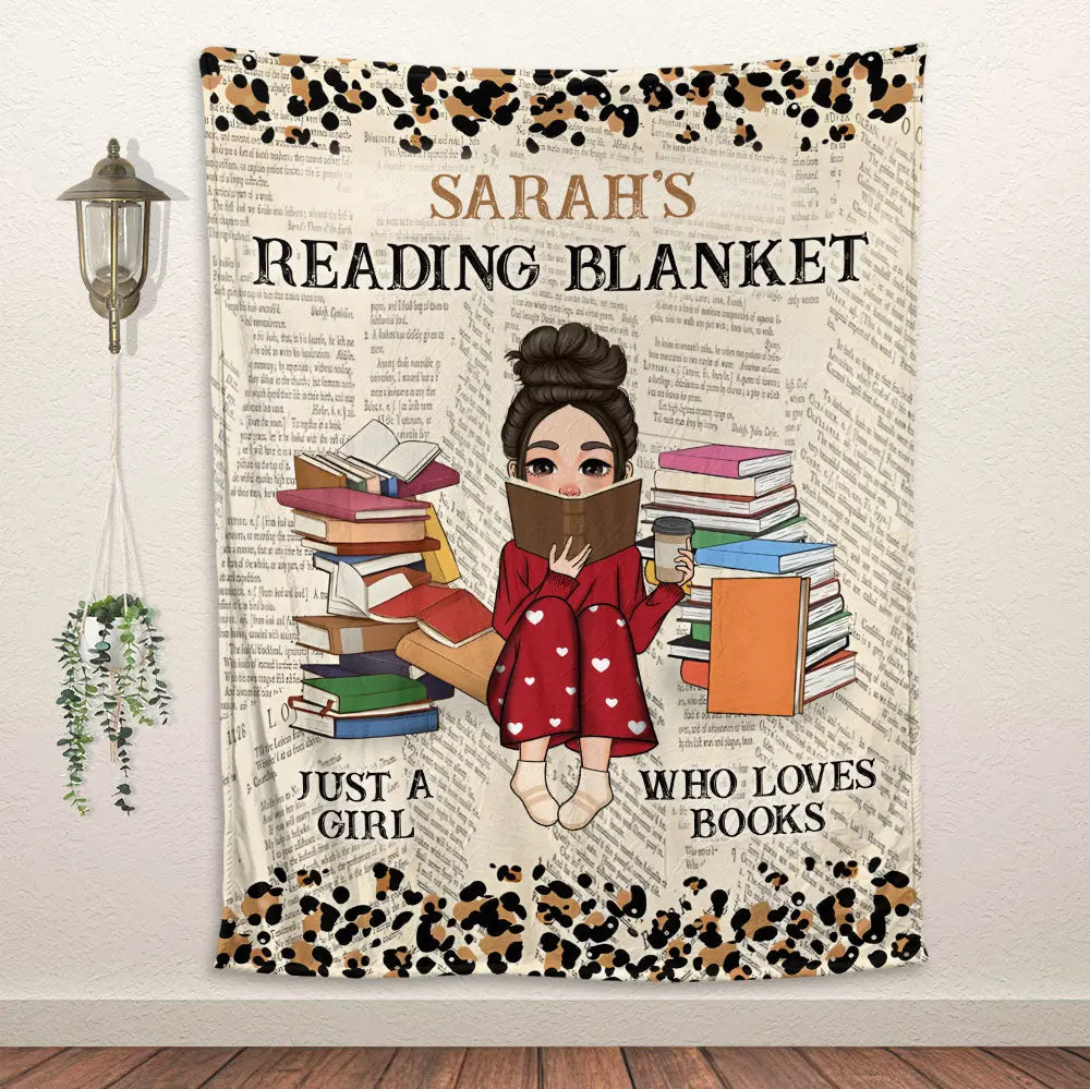 Reading Book Blanket - Personalized Blanket Ezcustomize
