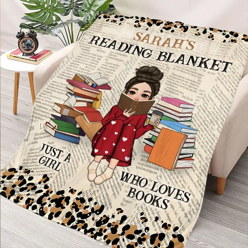 Reading Book Blanket - Personalized Blanket Ezcustomize