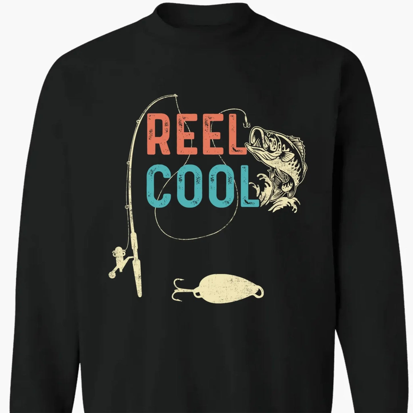 Reel Cool Dad Fishing Shirt – Personalized T-Shirt or Hoodie – Fun Father’s Day Gift for Dad, Grandpa, or Papa Ezcustomize