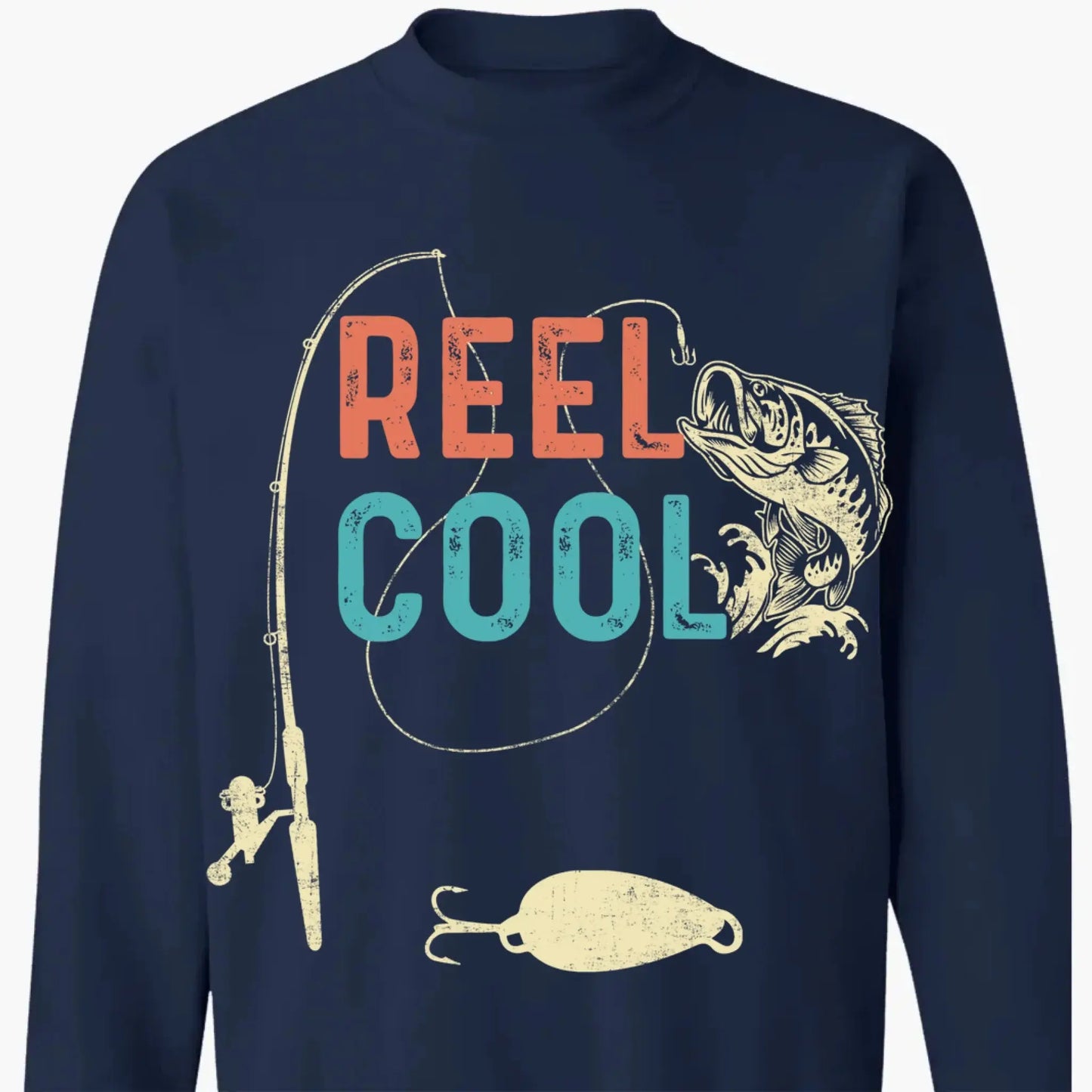 Reel Cool Dad Fishing Shirt – Personalized T-Shirt or Hoodie – Fun Father’s Day Gift for Dad, Grandpa, or Papa Ezcustomize