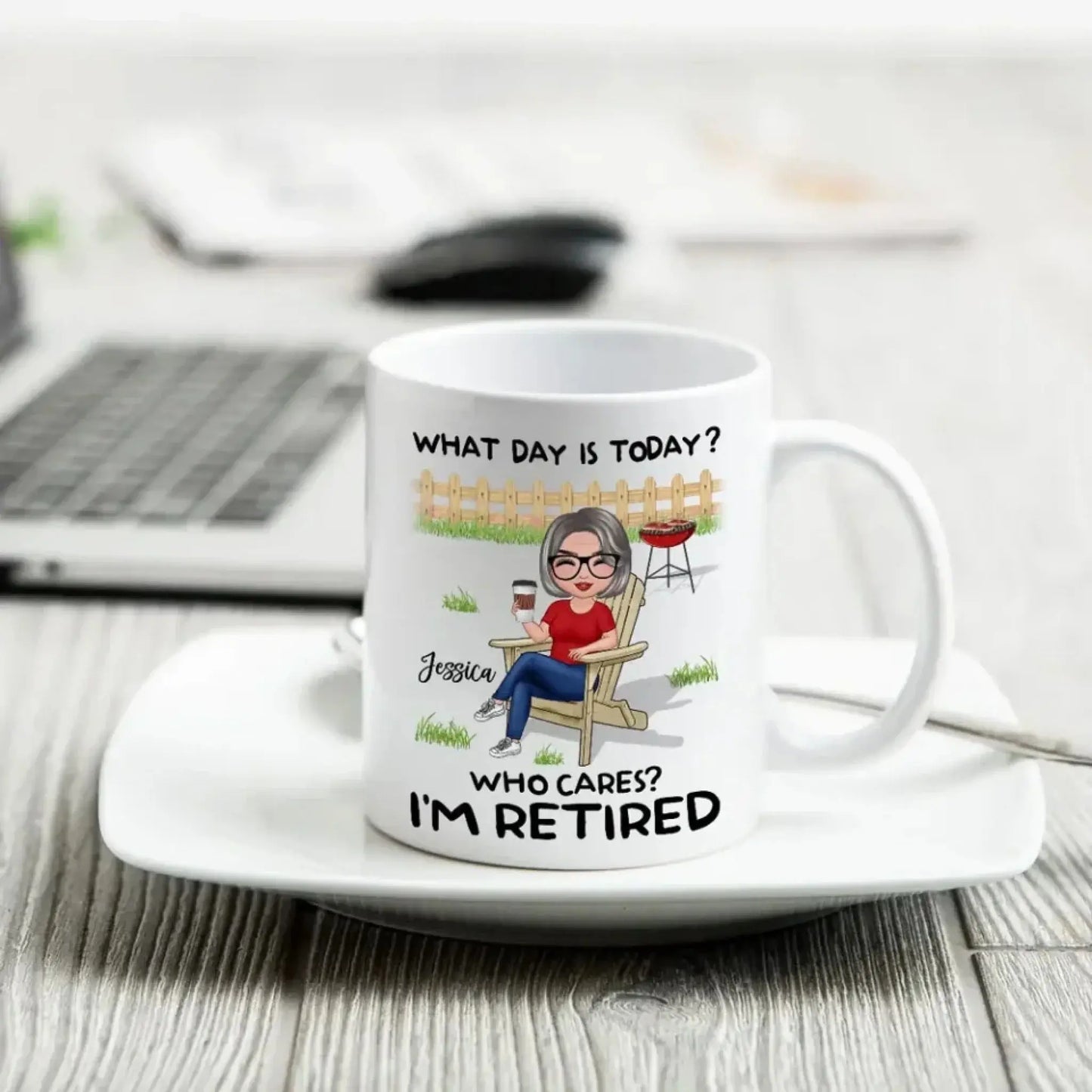 Retirement Gift What Day Is Today Calendar Personalized Mug Ezcustomize