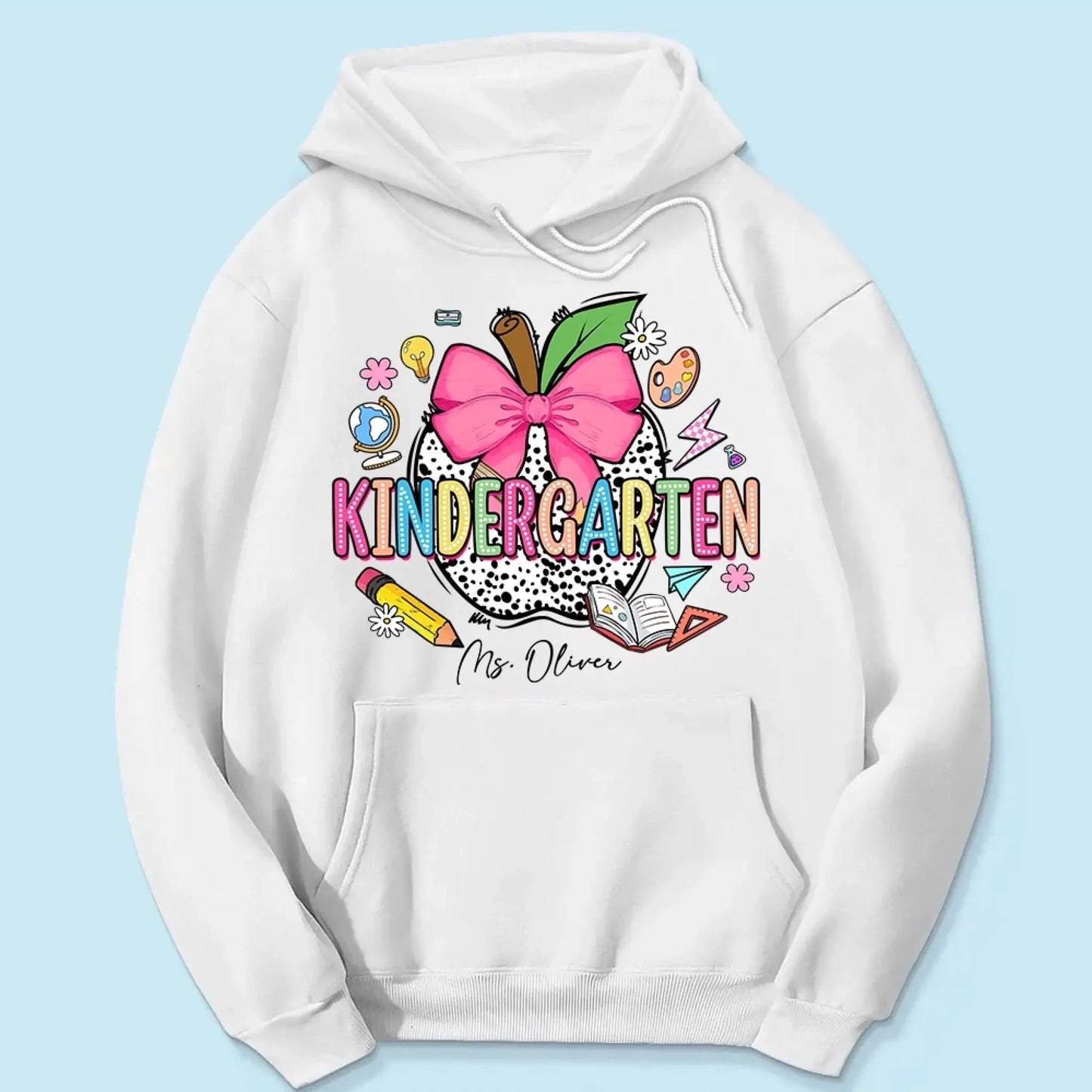 Retro Back To School Coquette Pencil – Personalized First Day Of School Shirt- Outfit for Pre-K, Kindergarten, 1st–4th Grade Ezcustomize