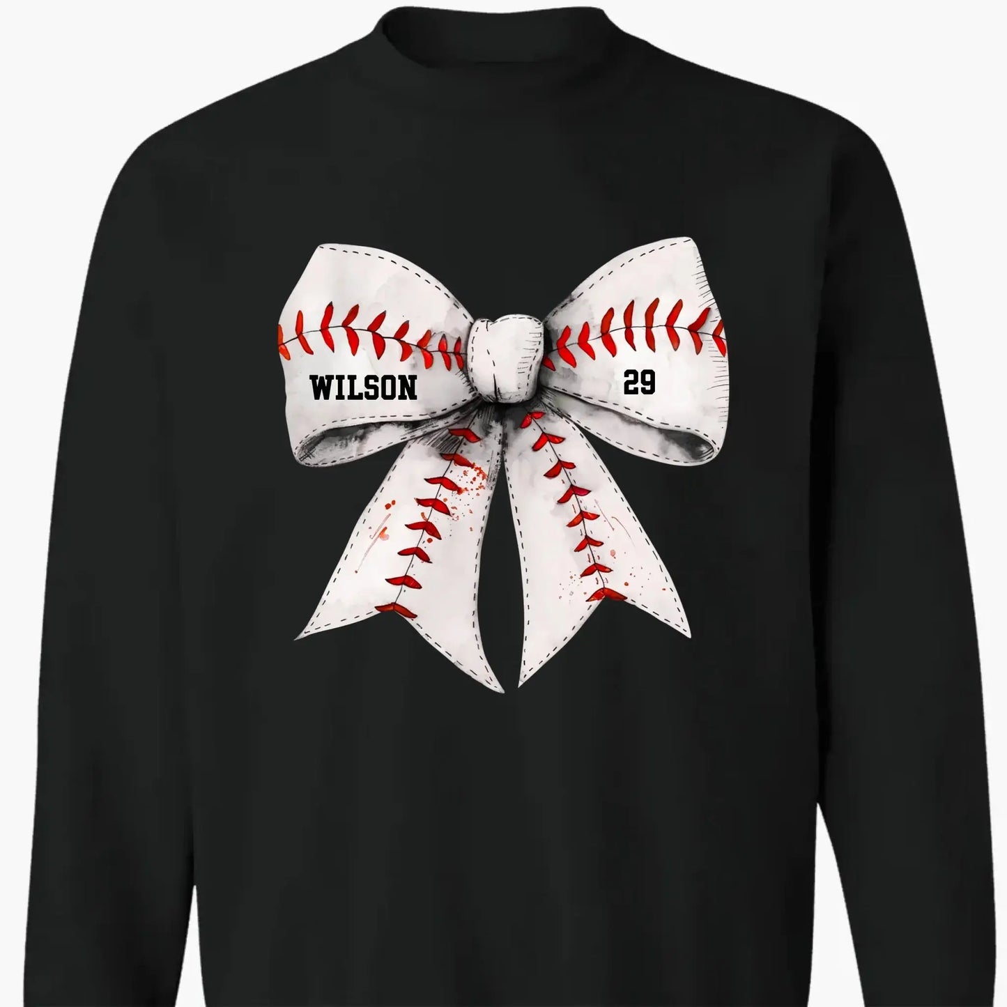 Retro Coquette Softball Bow - Personalized T-Shirt, Gift for Baseball/Softball Mom, Sport Mom Shirt Ezcustomize