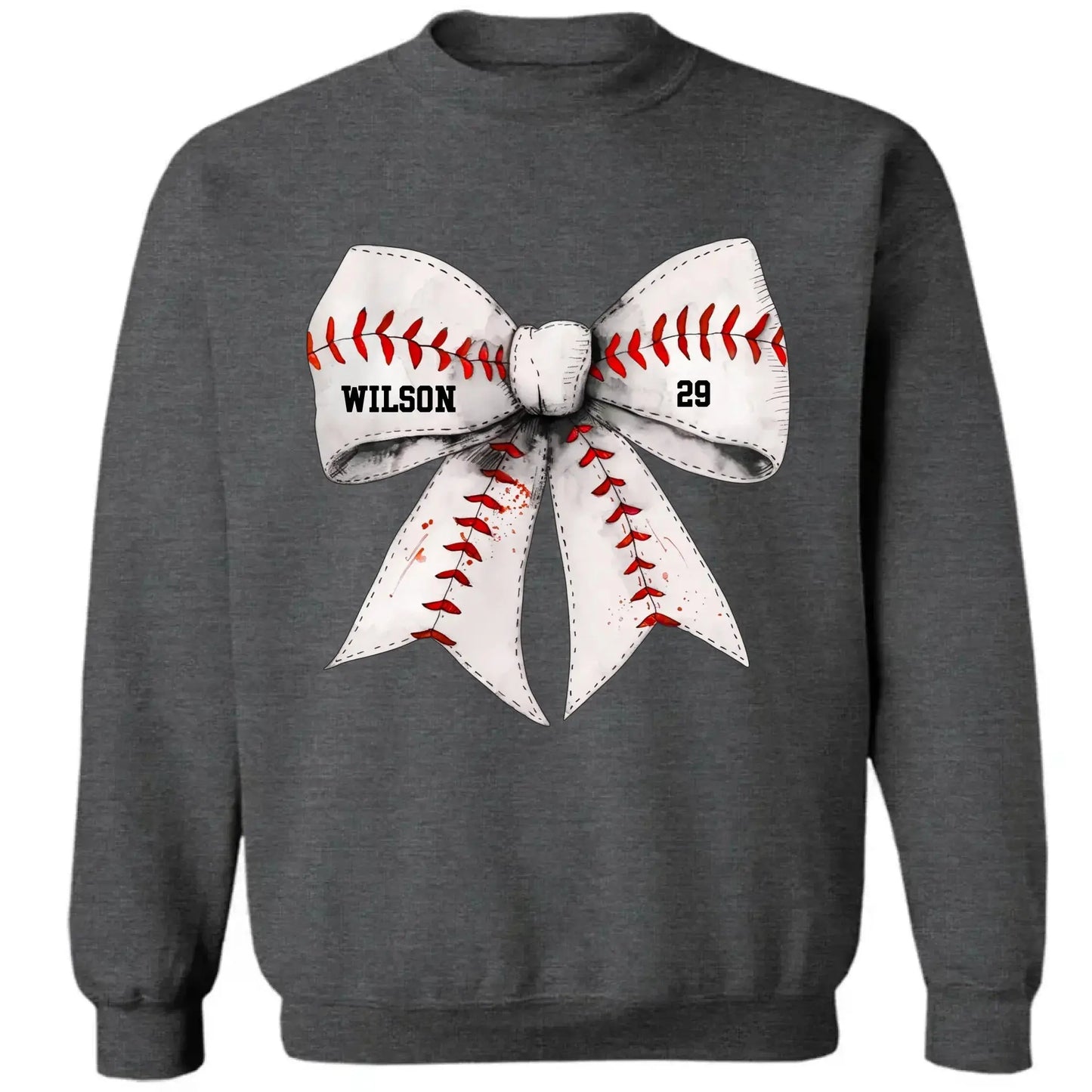 Retro Coquette Softball Bow - Personalized T-Shirt, Gift for Baseball/Softball Mom, Sport Mom Shirt Ezcustomize
