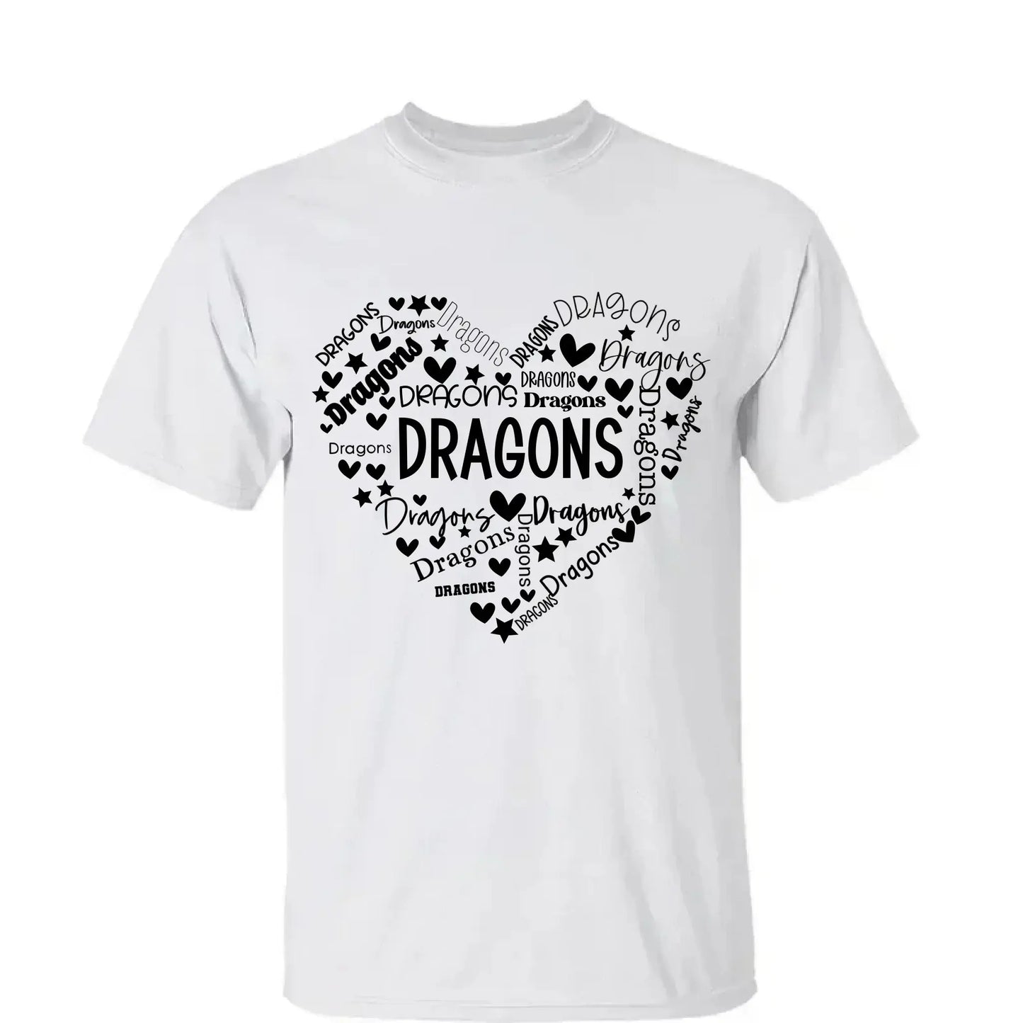 School Mascot Heart Design – Personalized Teacher T-Shirt – Thoughtful Custom Gift for Educators, Coaches & Staff Ezcustomize