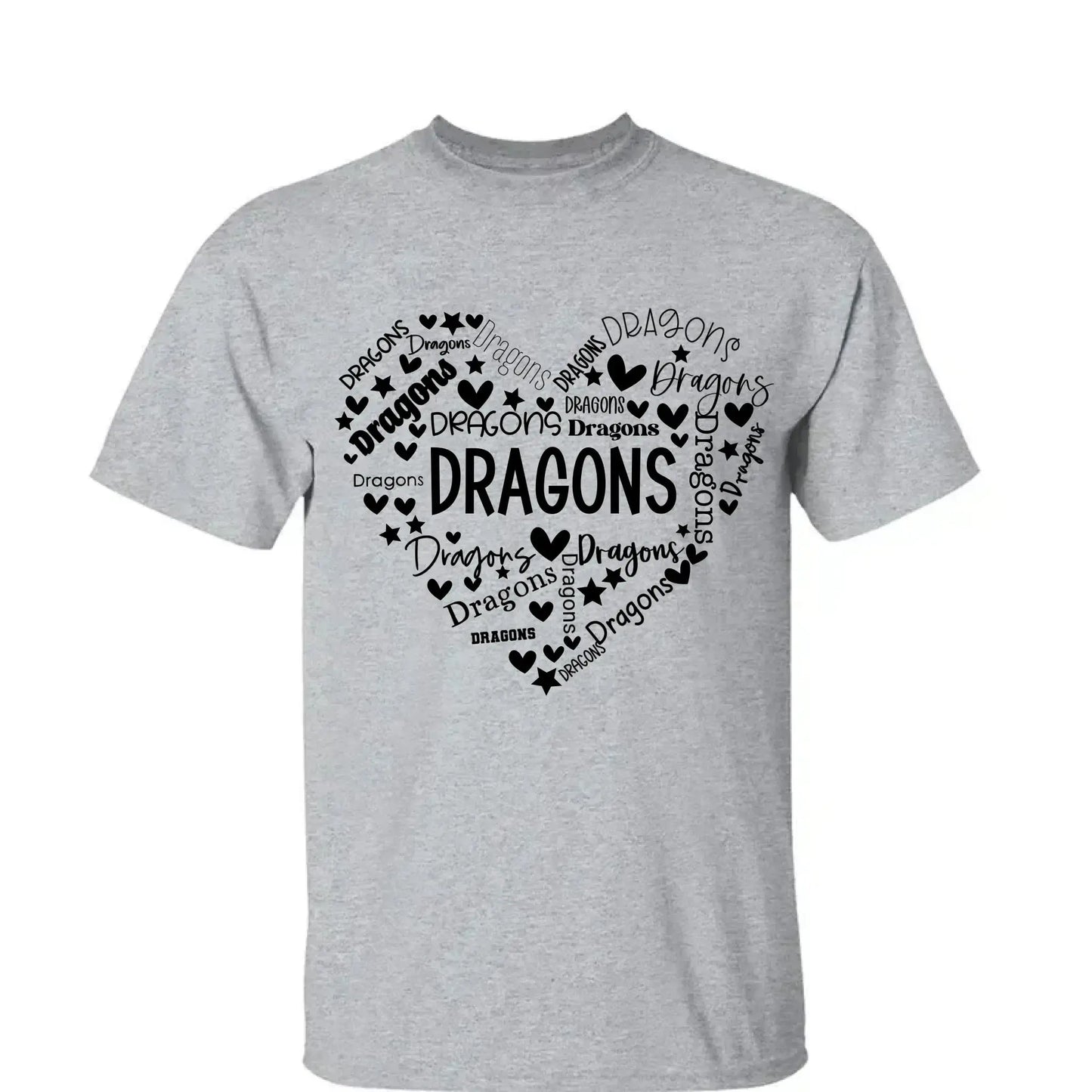 School Mascot Heart Design – Personalized Teacher T-Shirt – Thoughtful Custom Gift for Educators, Coaches & Staff Ezcustomize