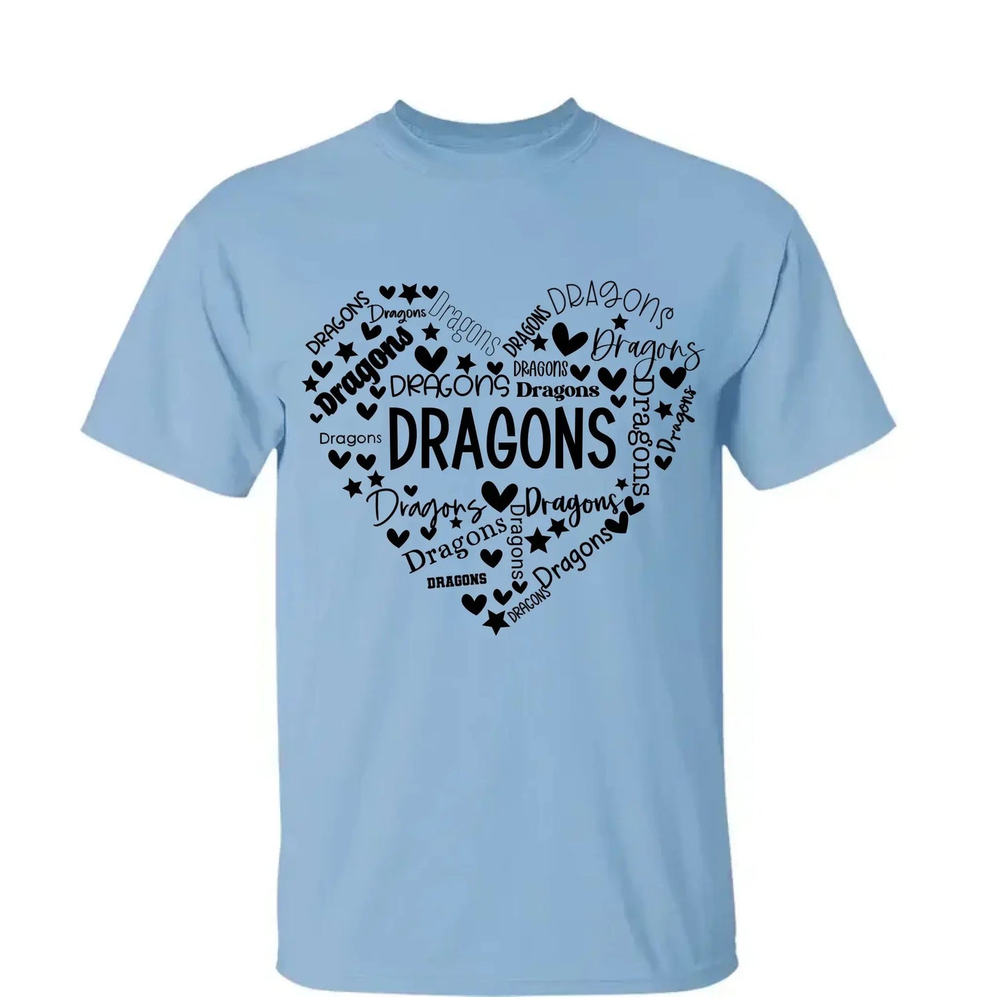 School Mascot Heart Design – Personalized Teacher T-Shirt – Thoughtful Custom Gift for Educators, Coaches & Staff Ezcustomize
