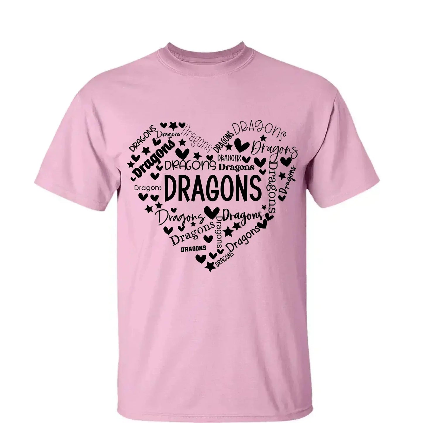 School Mascot Heart Design – Personalized Teacher T-Shirt – Thoughtful Custom Gift for Educators, Coaches & Staff Ezcustomize