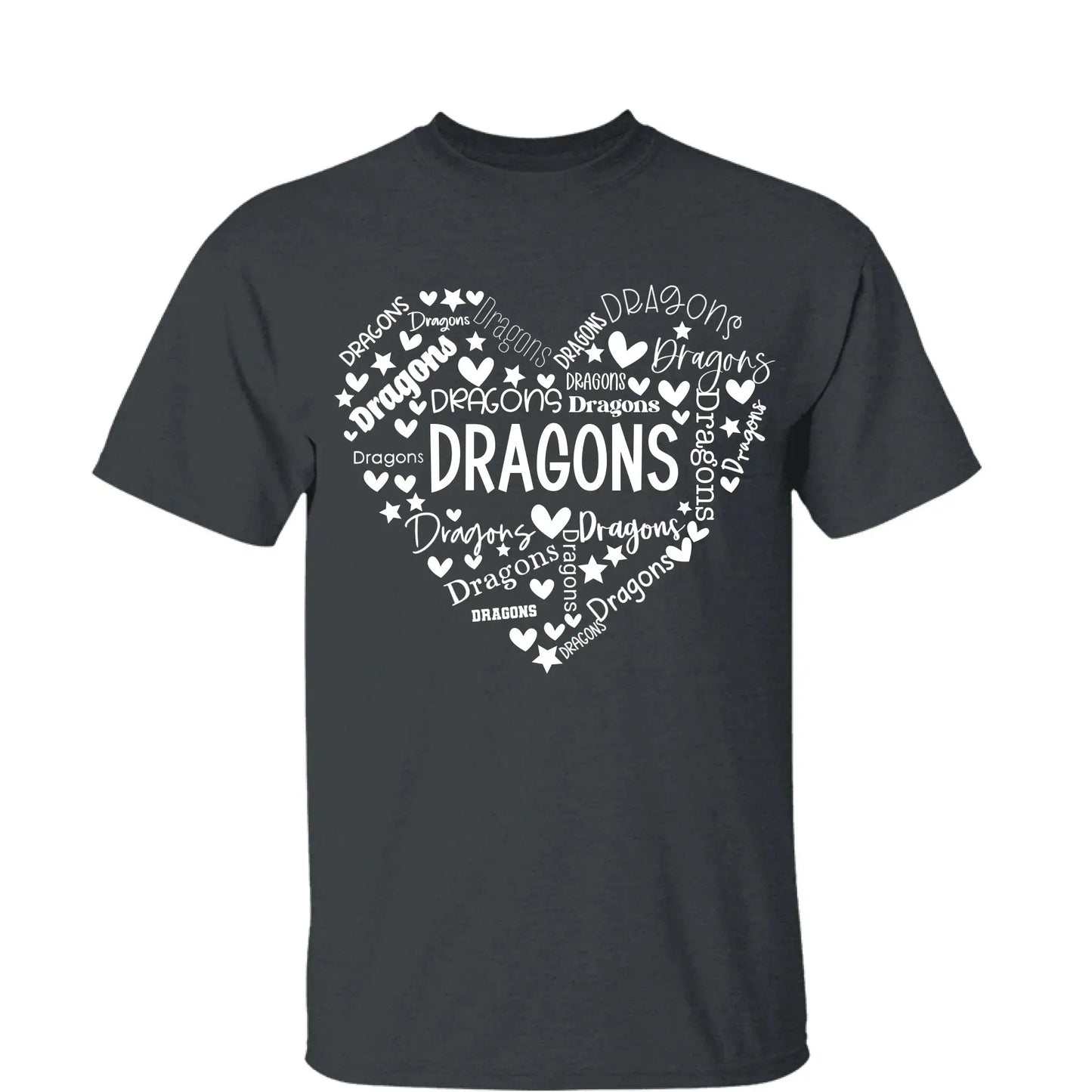 School Mascot Heart Design – Personalized Teacher T-Shirt – Thoughtful Custom Gift for Educators, Coaches & Staff Ezcustomize