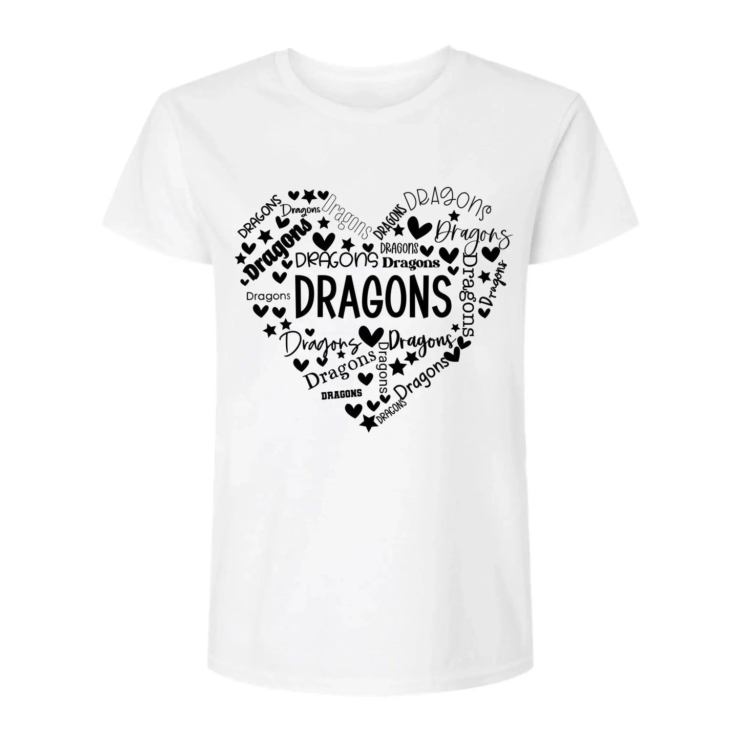 School Mascot Heart Design – Personalized Teacher T-Shirt – Thoughtful Custom Gift for Educators, Coaches & Staff Ezcustomize
