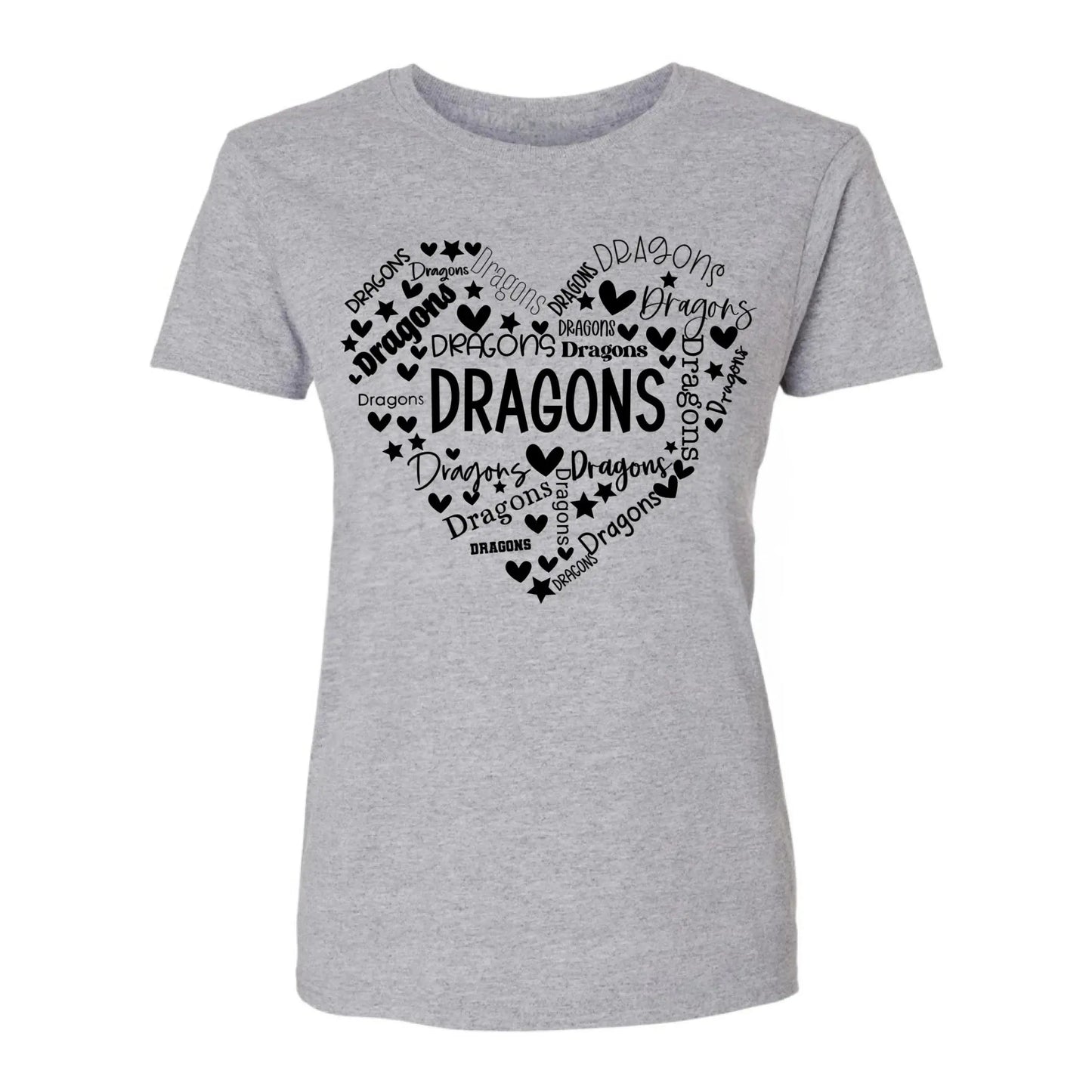 School Mascot Heart Design – Personalized Teacher T-Shirt – Thoughtful Custom Gift for Educators, Coaches & Staff Ezcustomize