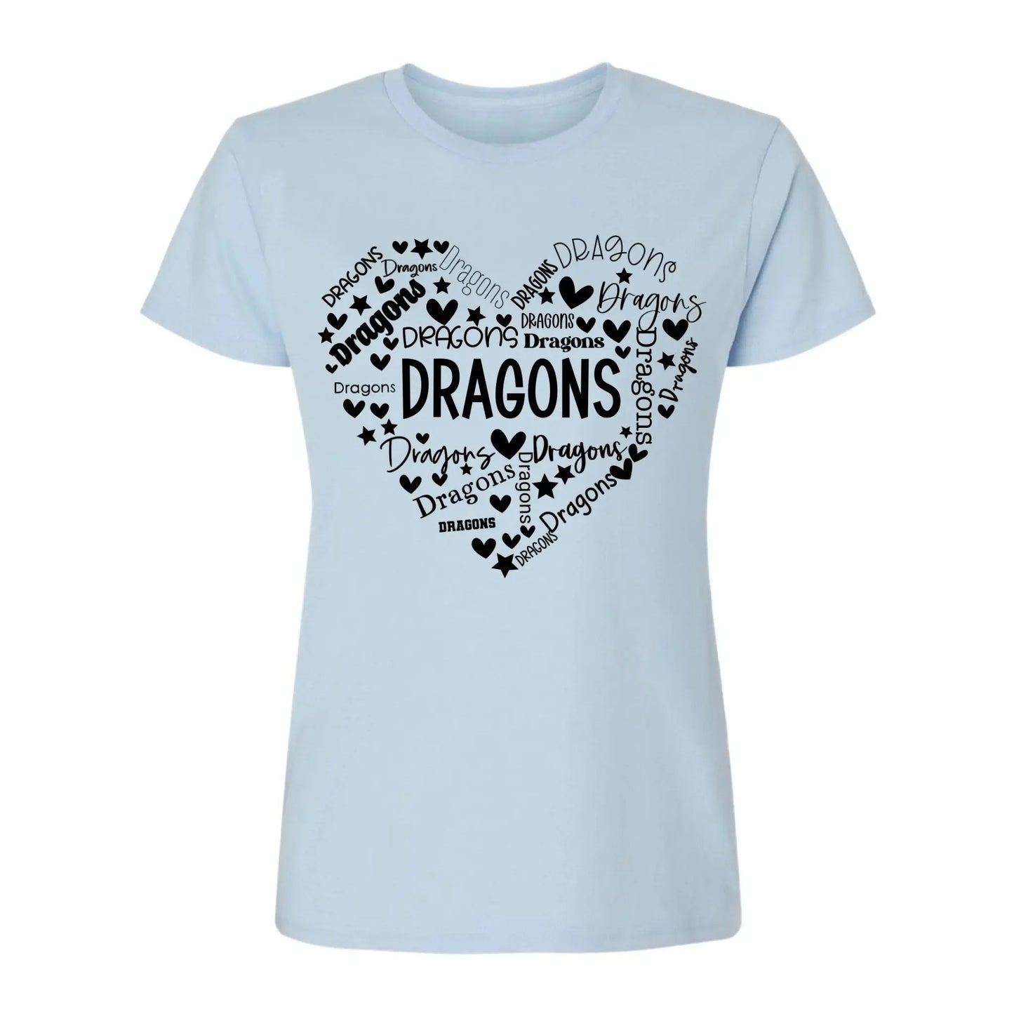 School Mascot Heart Design – Personalized Teacher T-Shirt – Thoughtful Custom Gift for Educators, Coaches & Staff Ezcustomize