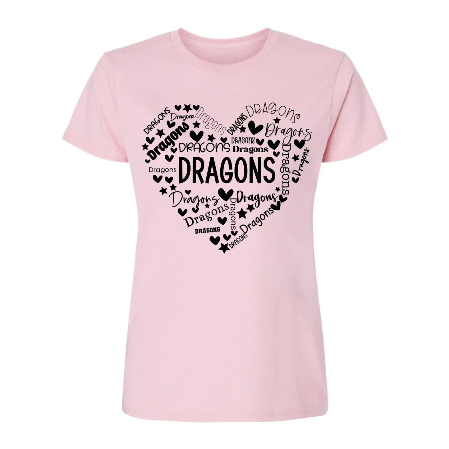 School Mascot Heart Design – Personalized Teacher T-Shirt – Thoughtful Custom Gift for Educators, Coaches & Staff Ezcustomize