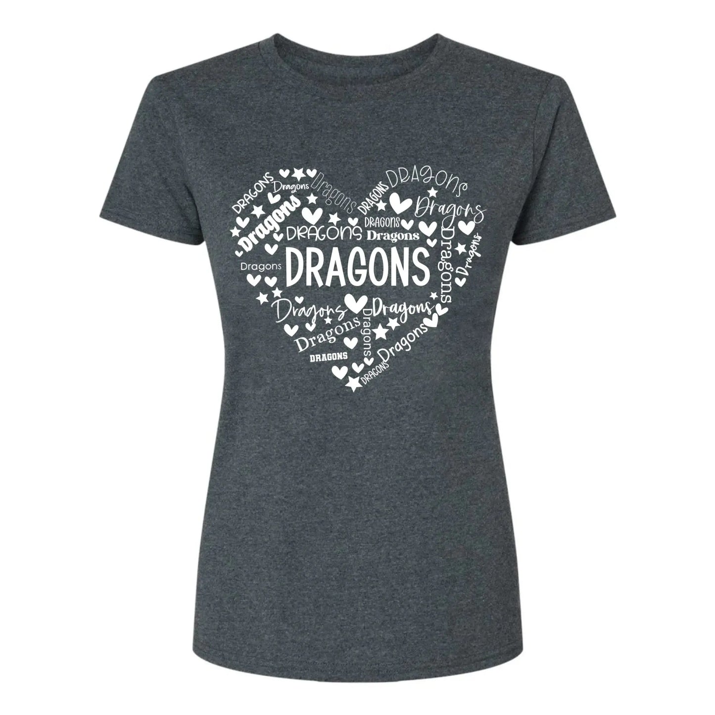 School Mascot Heart Design – Personalized Teacher T-Shirt – Thoughtful Custom Gift for Educators, Coaches & Staff Ezcustomize