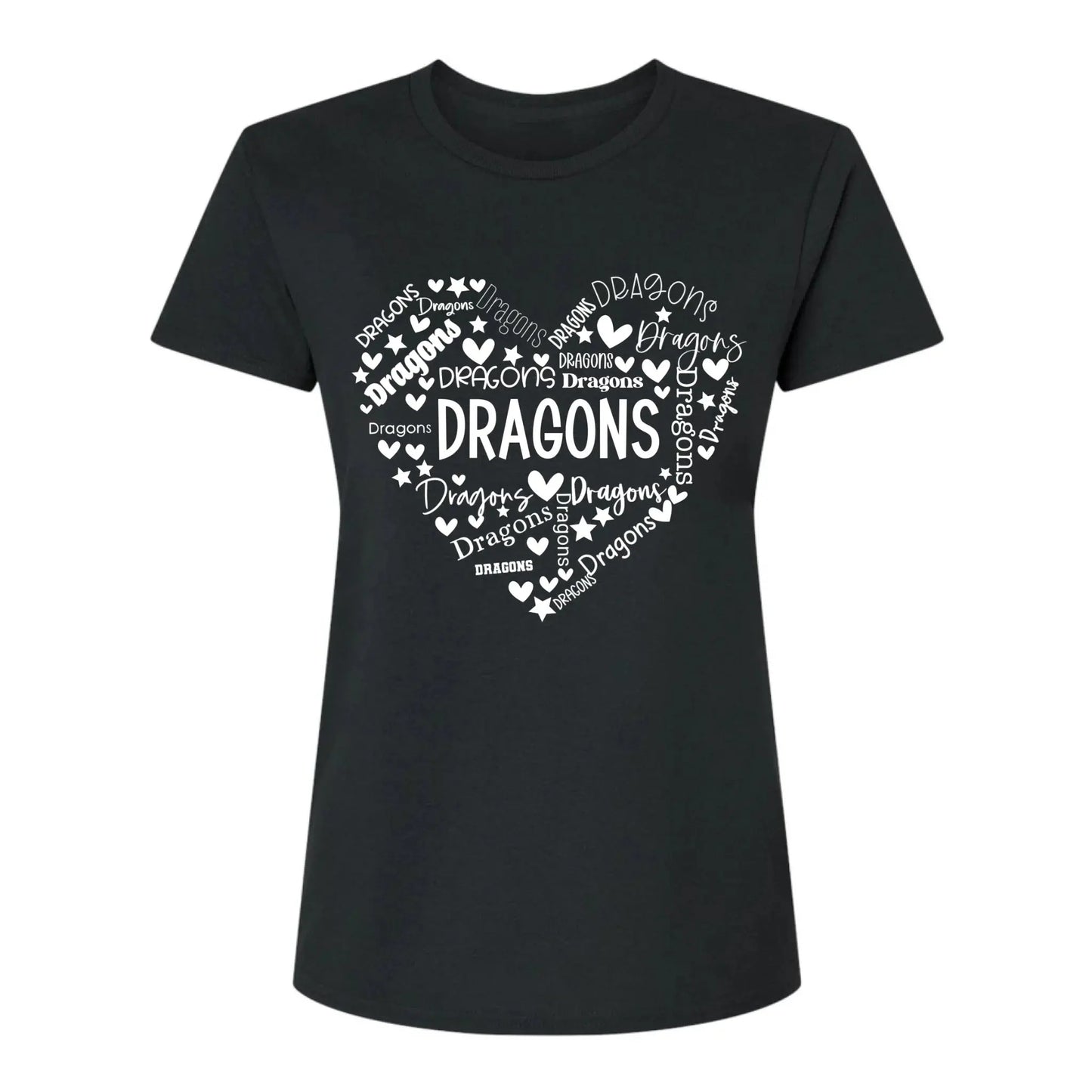 School Mascot Heart Design – Personalized Teacher T-Shirt – Thoughtful Custom Gift for Educators, Coaches & Staff Ezcustomize