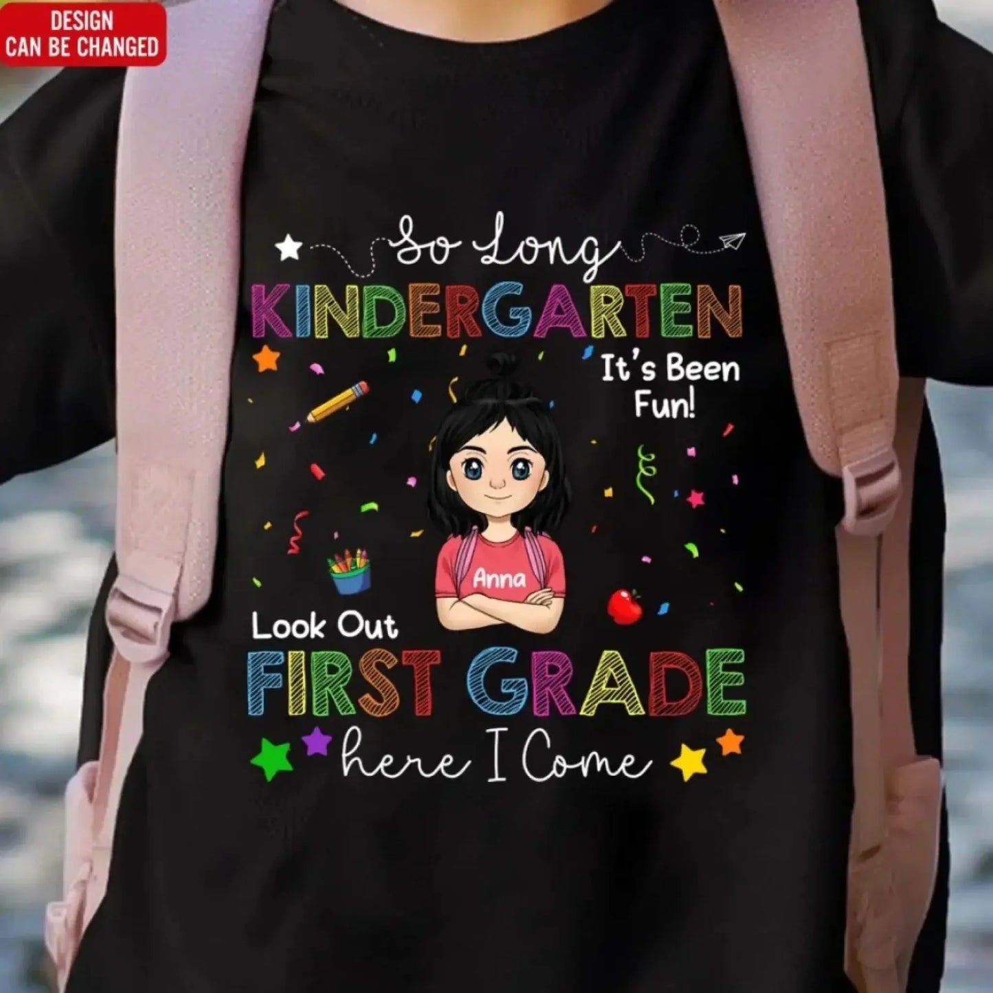 So Long Kindergarten Custom Shirt - Graduation Gift for Kids Moving to 1st Grade - Personalized Graduation Youth T-Shirt Ezcustomize